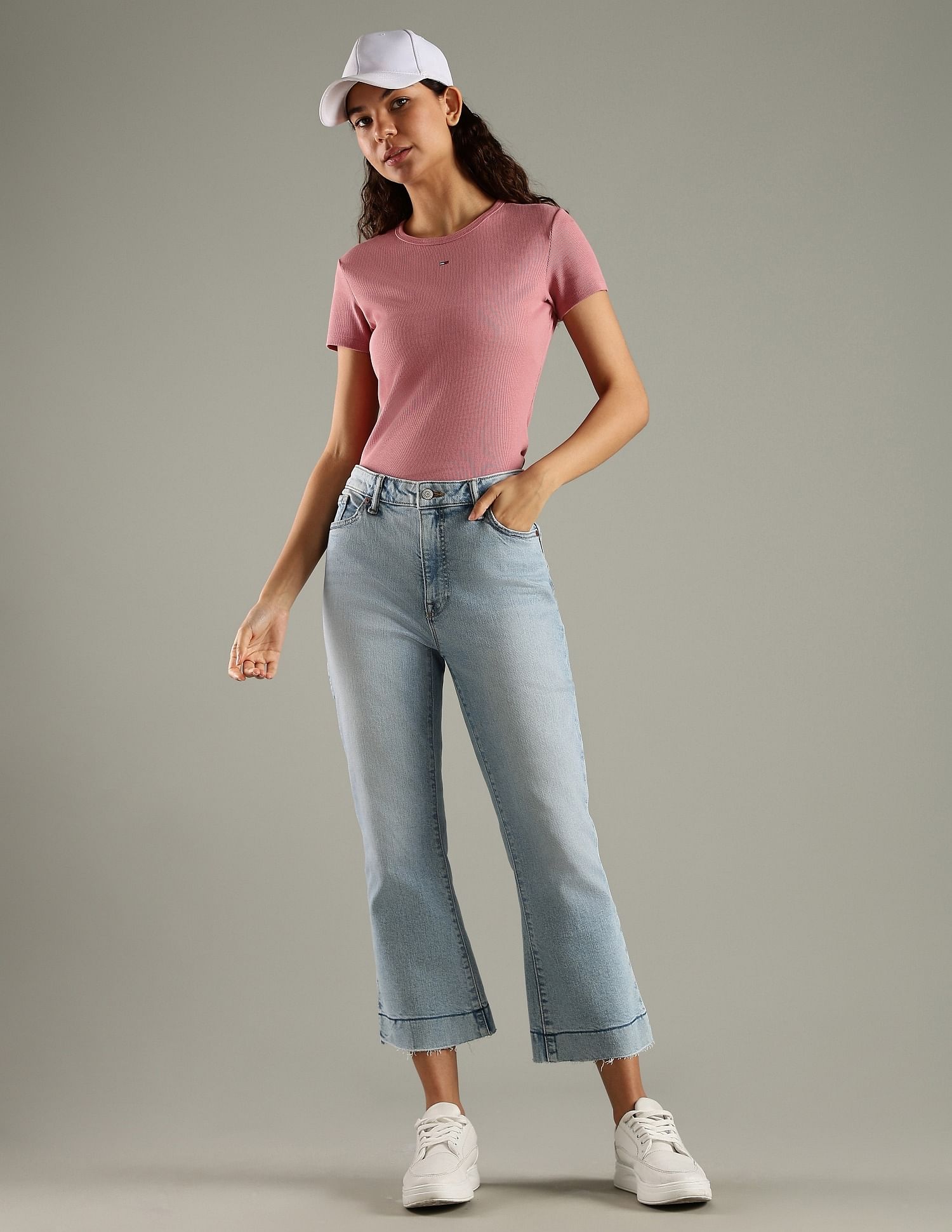 Tommy Hilfiger Solid Slim Fit Cotton T-Shirt