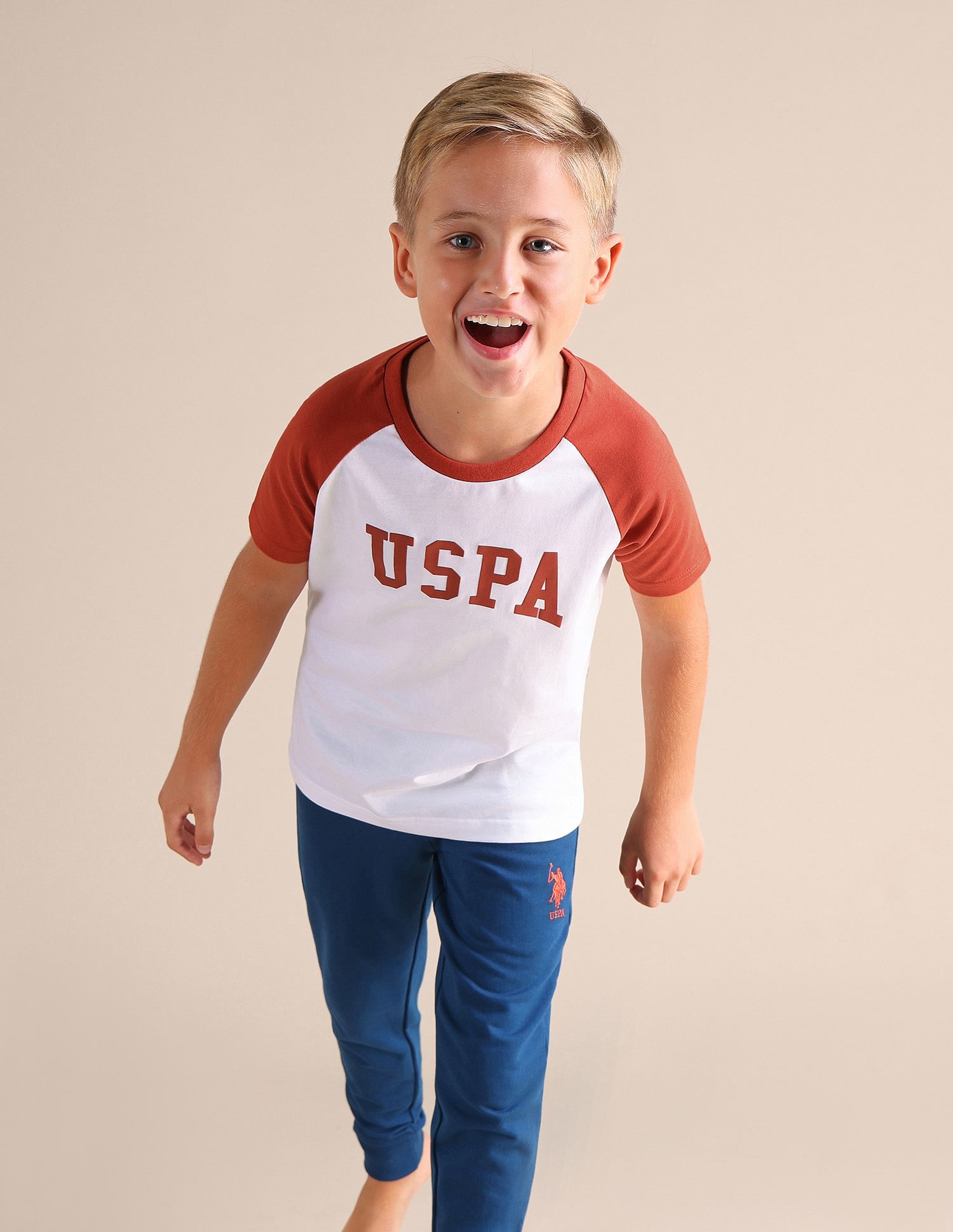 USPA Innerwear Boys Raglan Sleeve LKE01 Lounge T-Shirt - Pack Of 1