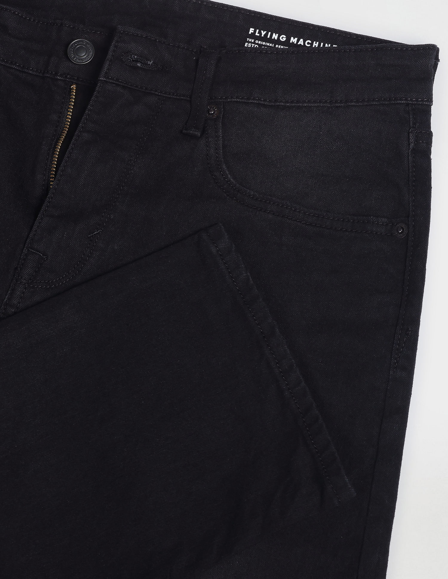 Flying Machine Slim Straight Fit Stone Wash Jeans