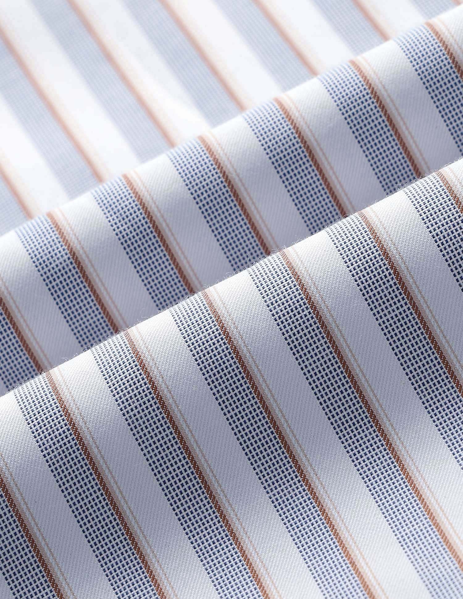 Arrow Vertical Striped Manhattan Slim Fit Velocity Shirt