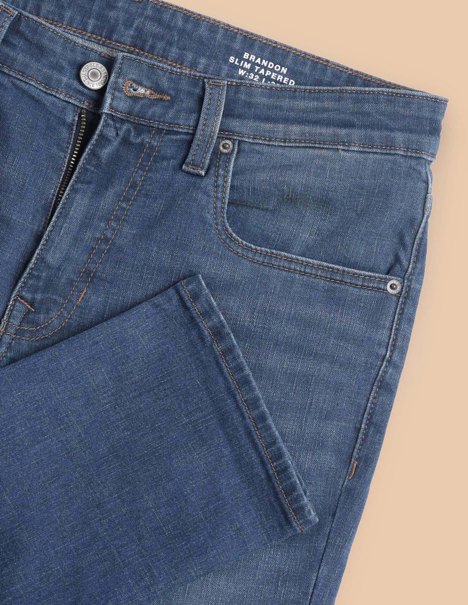 U.S. Polo Assn. Denim Co. Brandon Slim Tapered Fit Blue Jeans