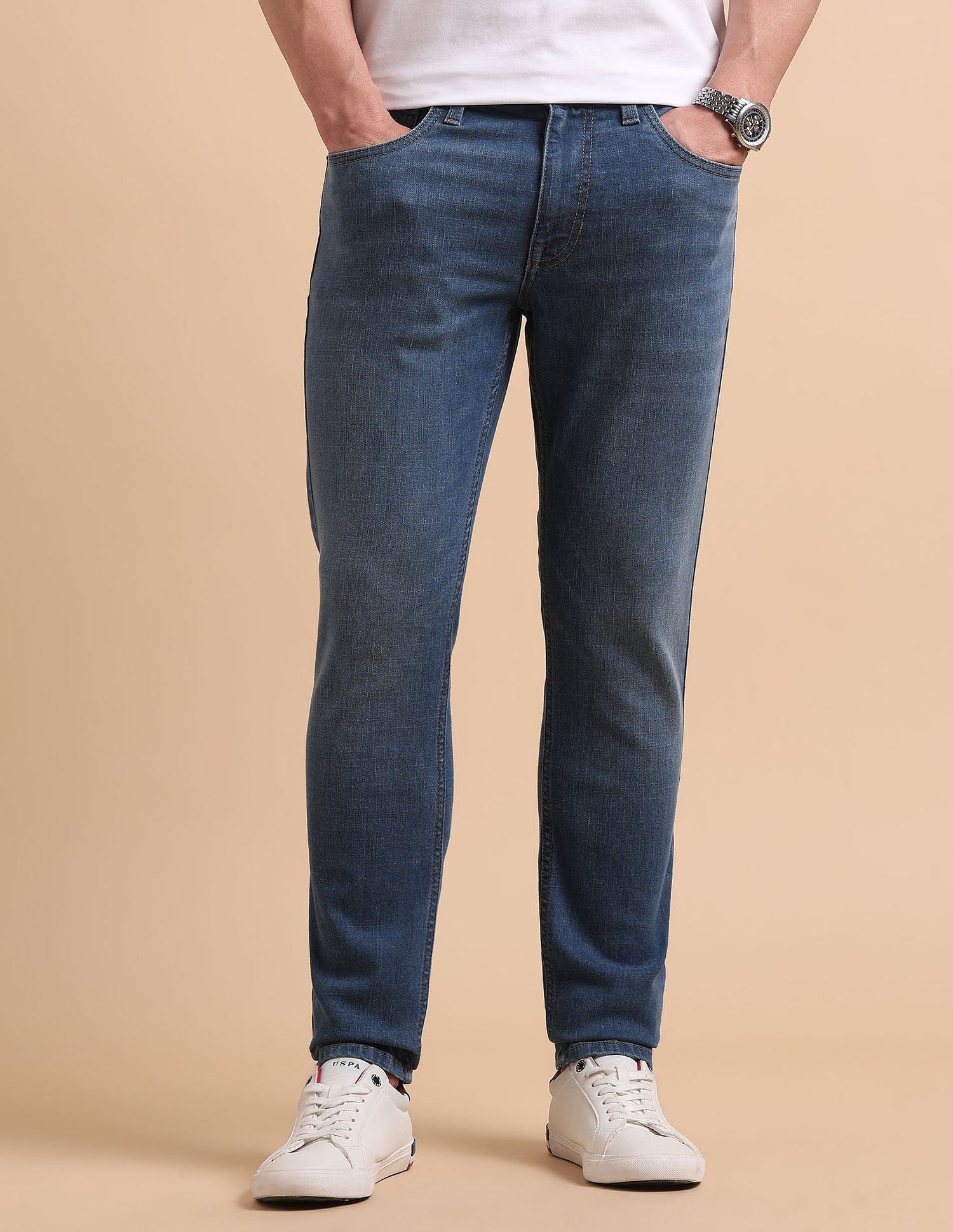 U.S. Polo Assn. Denim Co. Brandon Slim Tapered Fit Blue Jeans