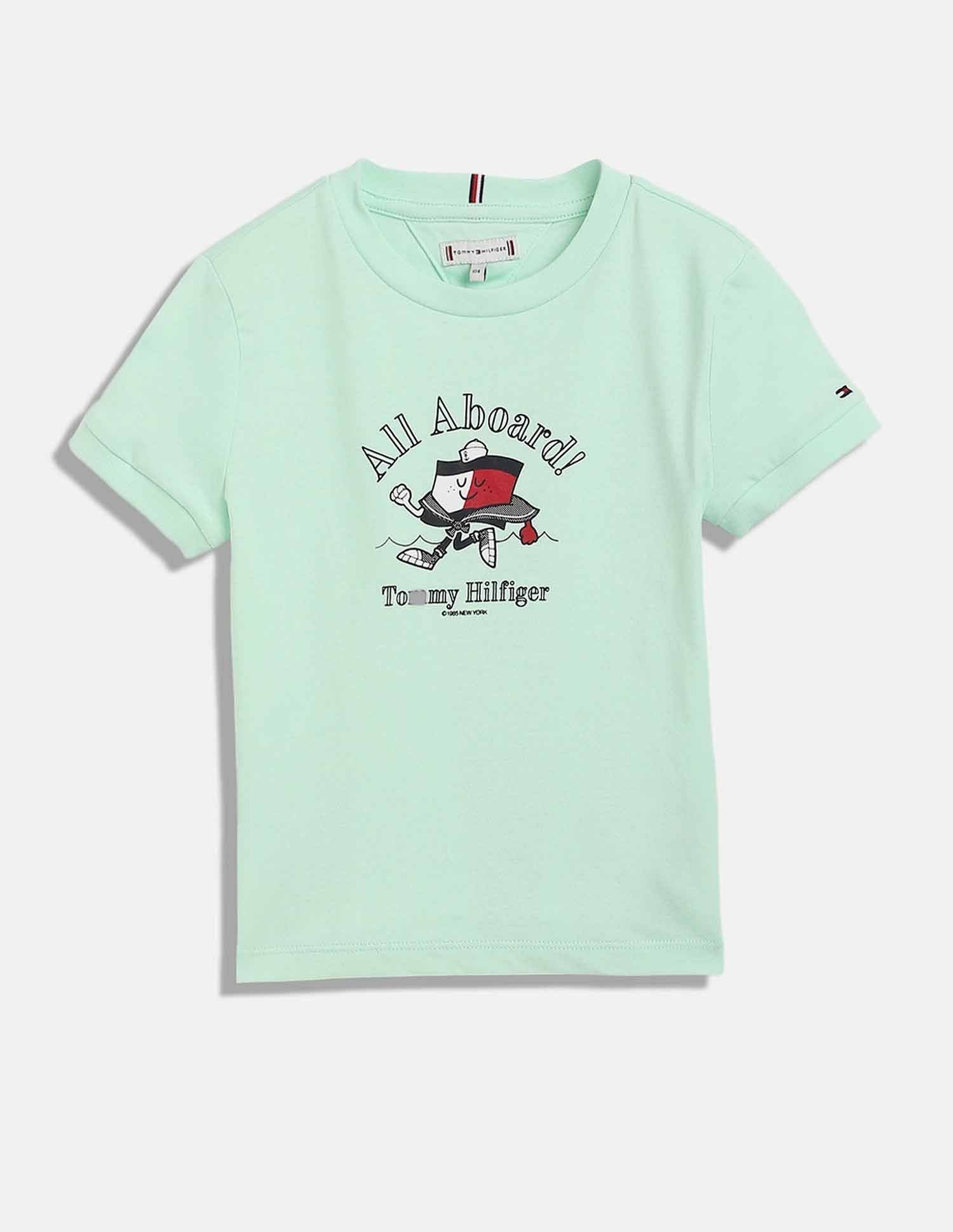 Tommy Hilfiger Kids Girls Graphic Regular-Fit Cotton T-Shirt