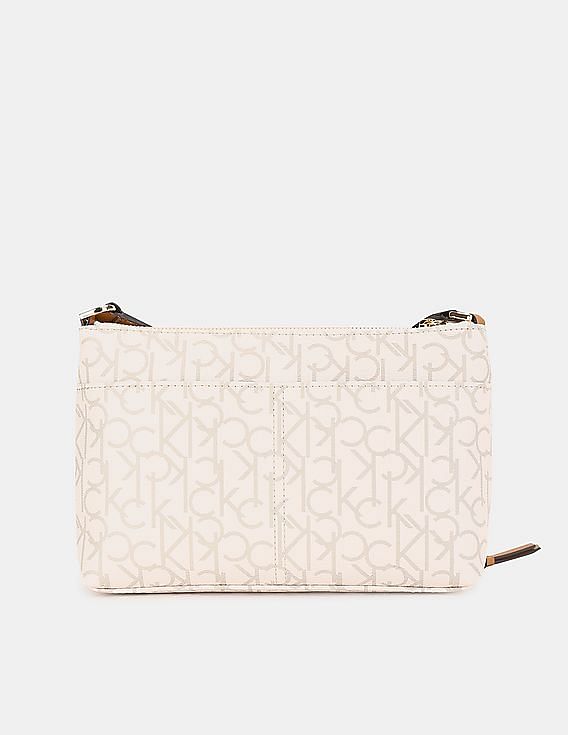 calvin klein sling bag white