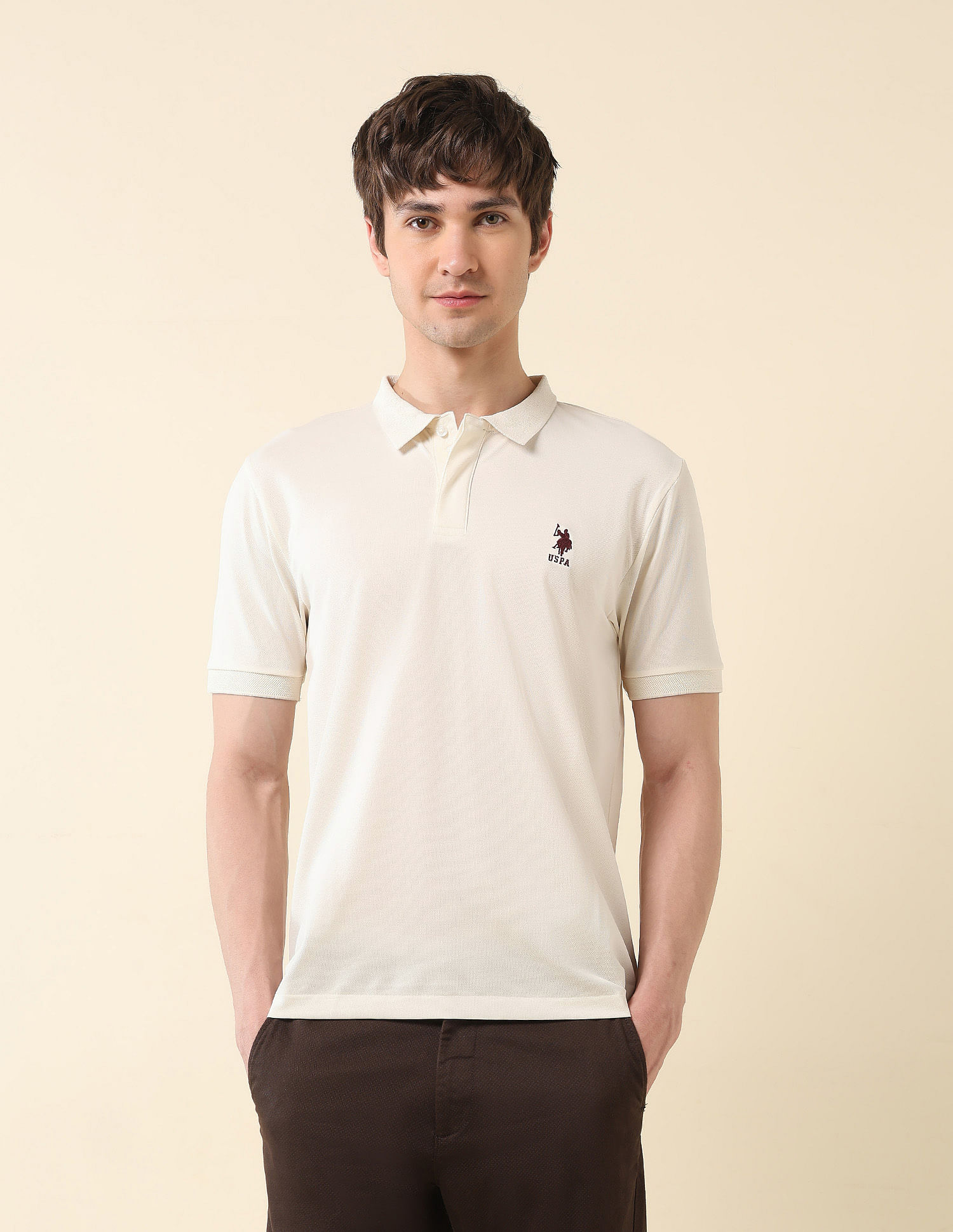 U.S. Polo Assn. Slim Fit Varsity Polo Shirt