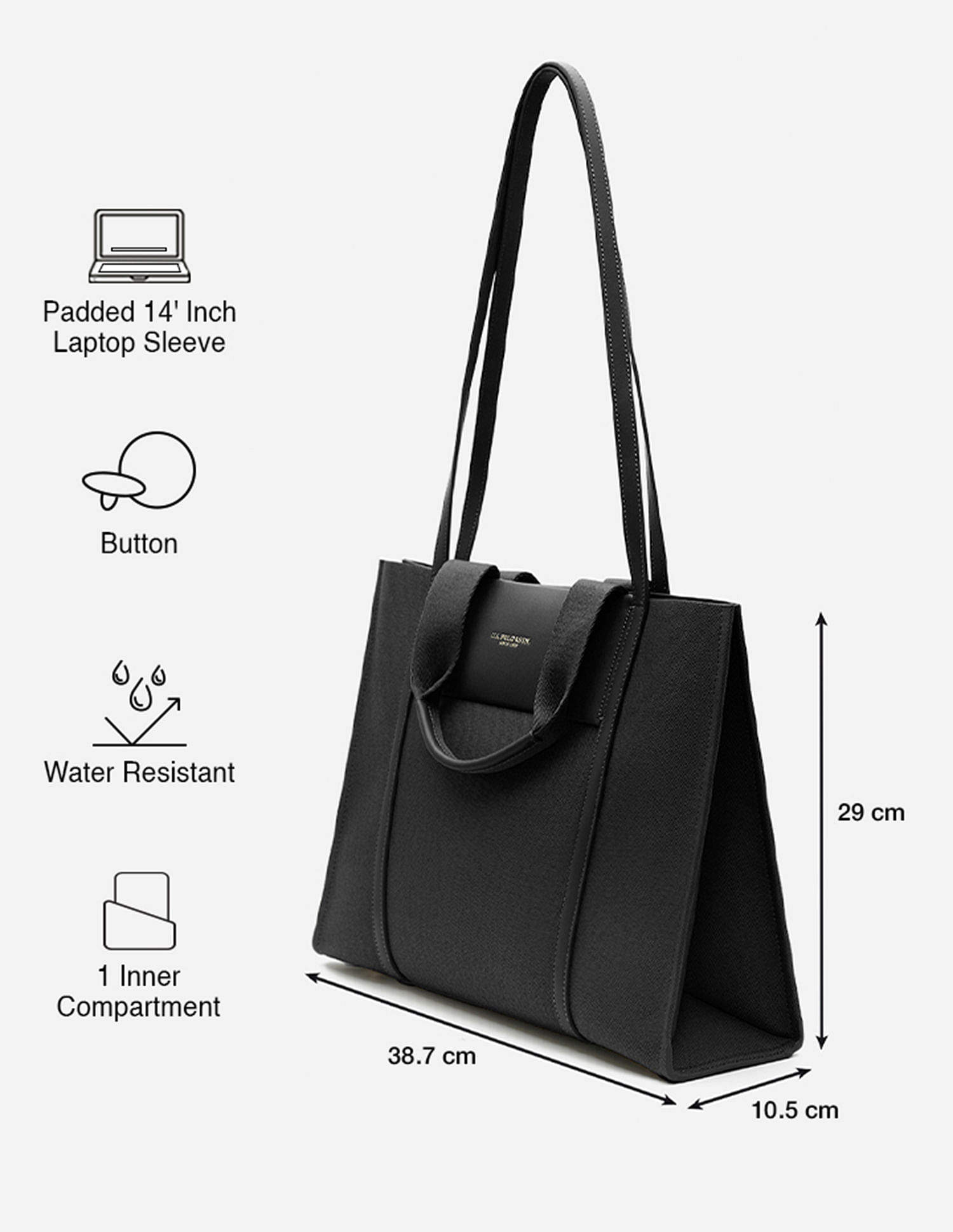 U.S. Polo Assn. Nora Monogram Tote Bag