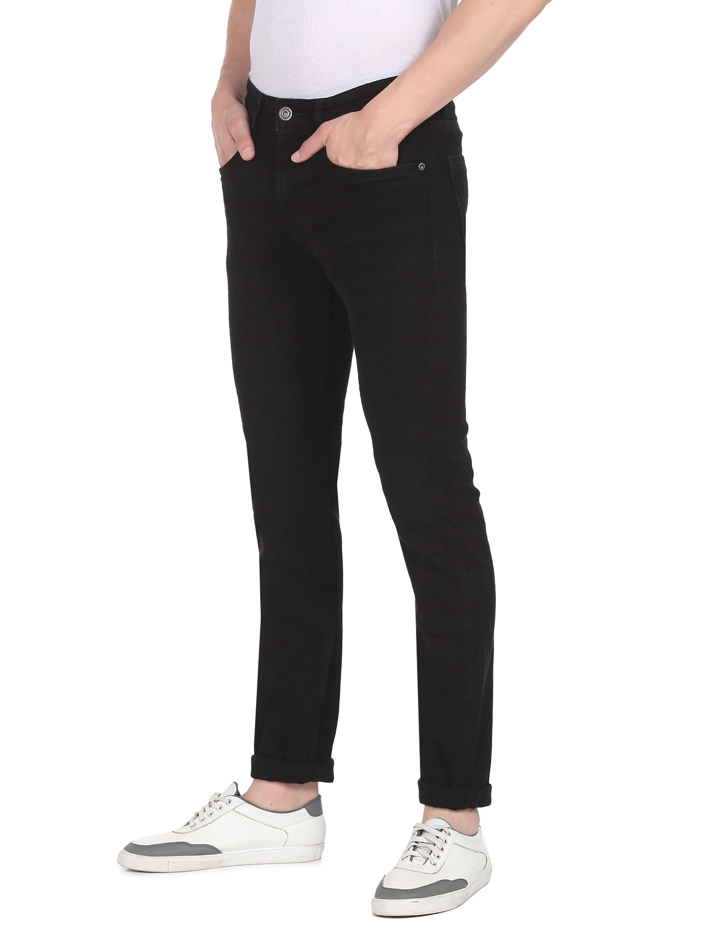 AD by Arvind Mid Rise Slim Fit Jeans