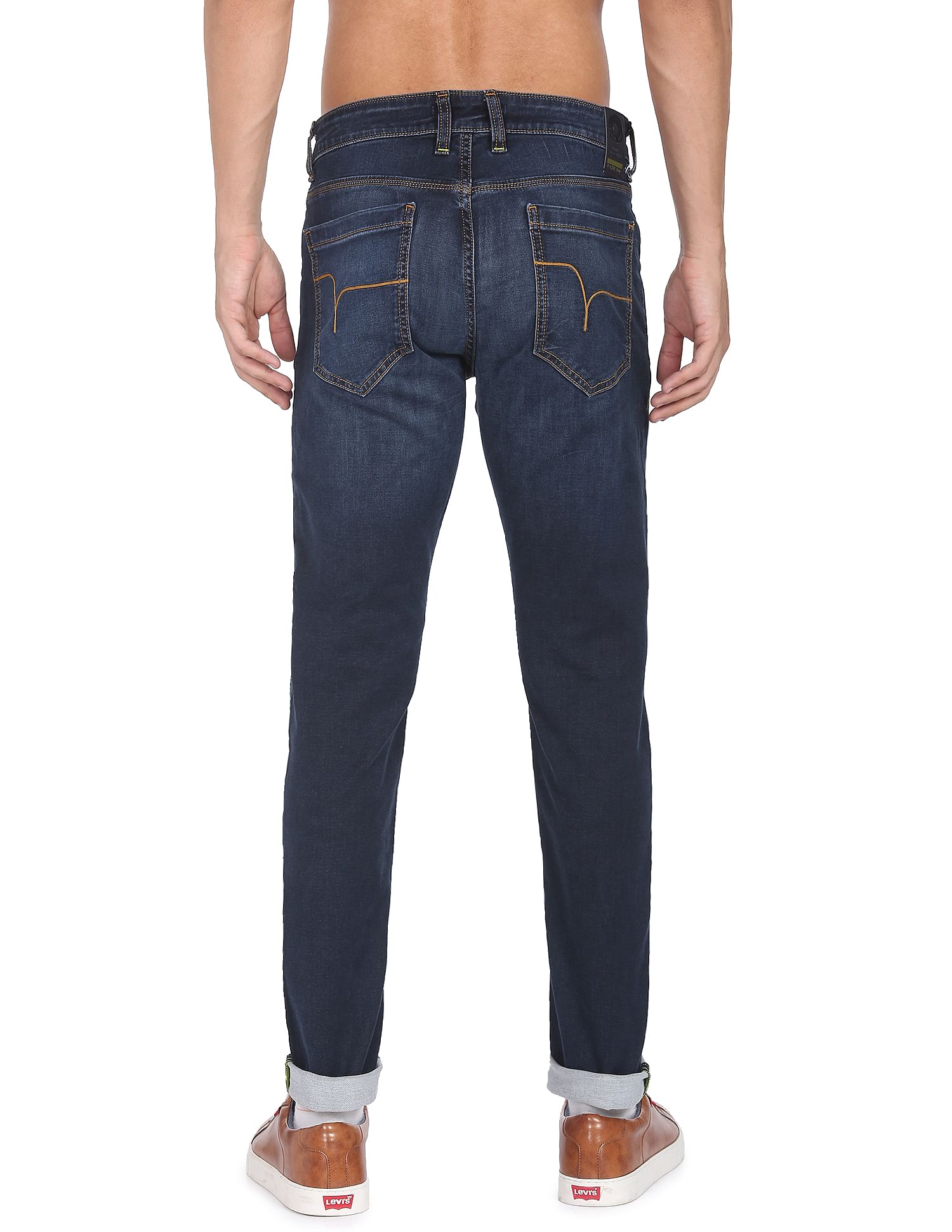 Flying Machine Whiskered Jackson Super Skinny Fit F-Lite Jeans