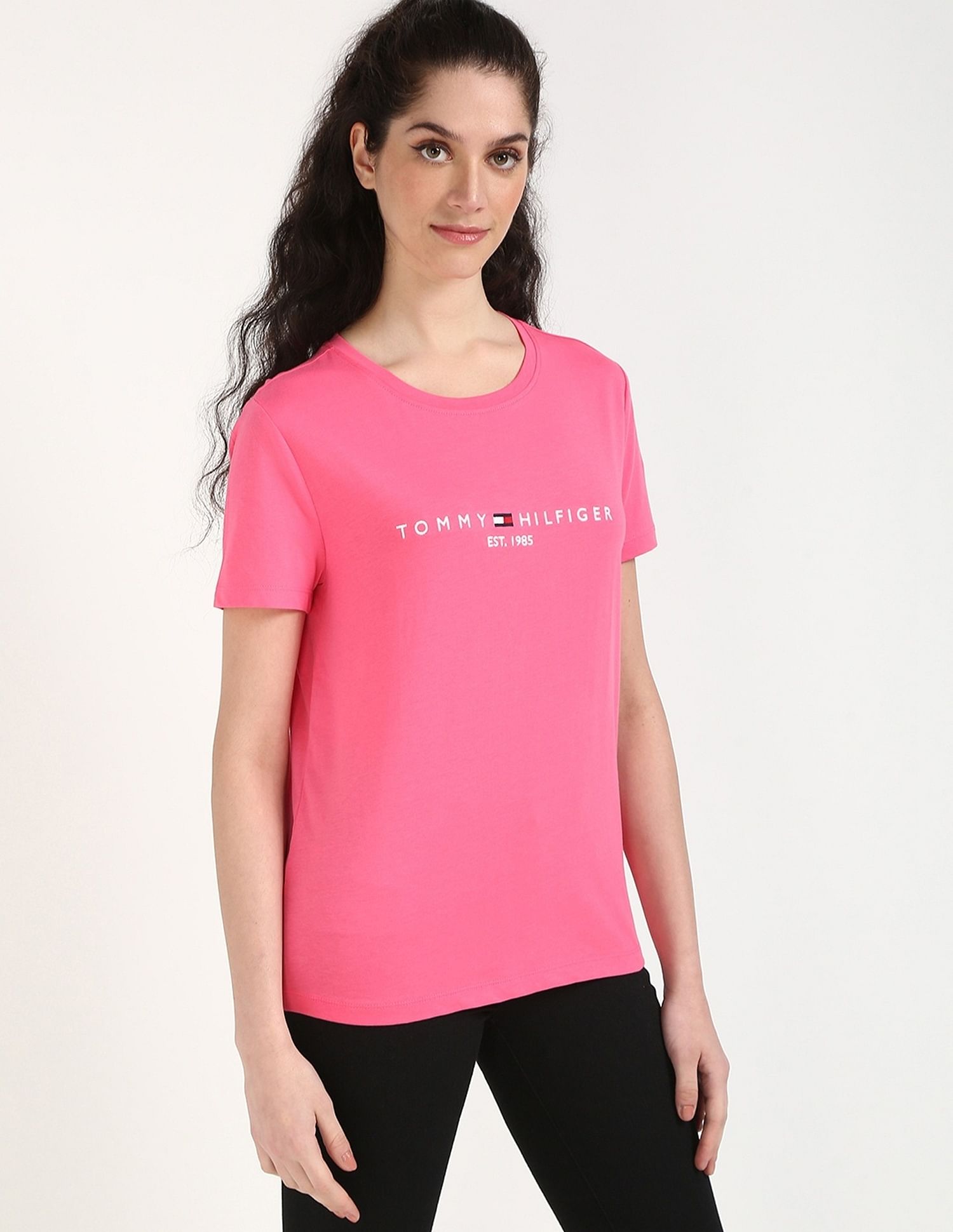 Tommy Hilfiger Embroidered Logo Regular-Fit Cotton T-Shirt