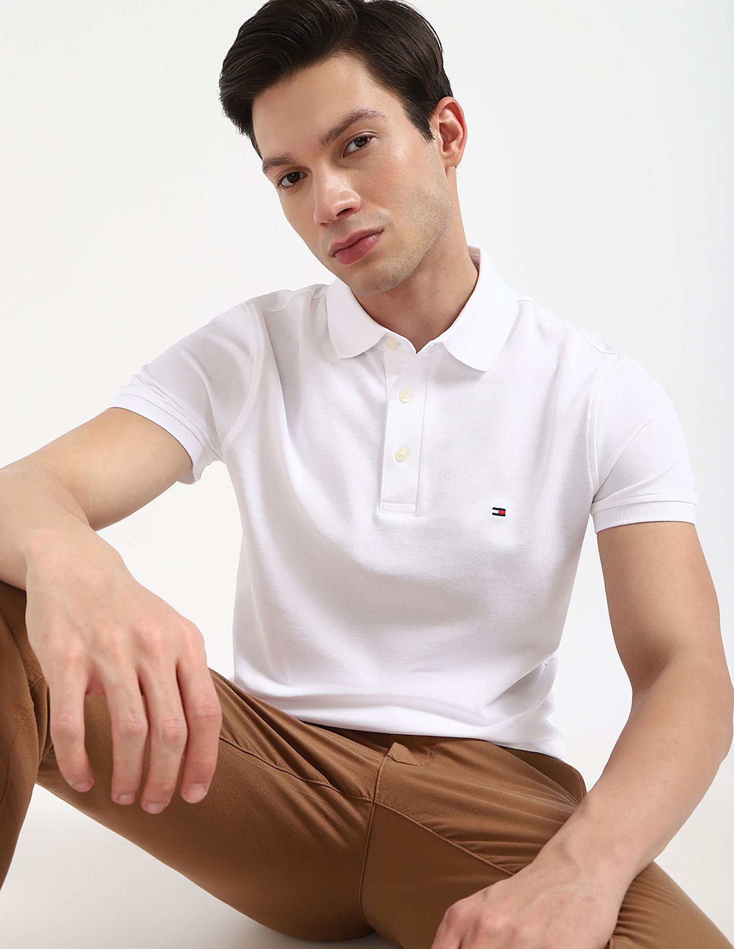 Tommy Hilfiger Solid Slim Fit POLO