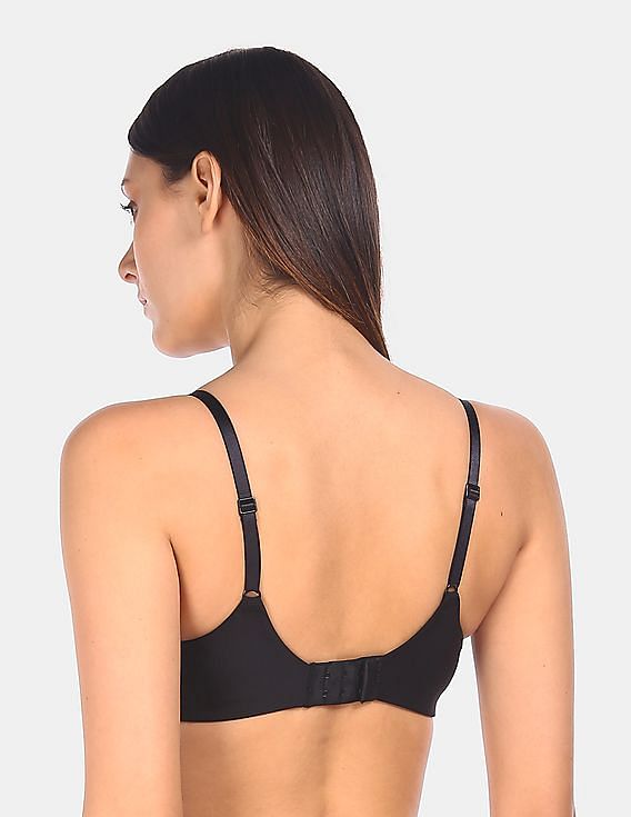 Buy Calvin Klein Underwear Women Black Invisibles Flexi Wire Lightly Lined  Bralette - NNNOW.com