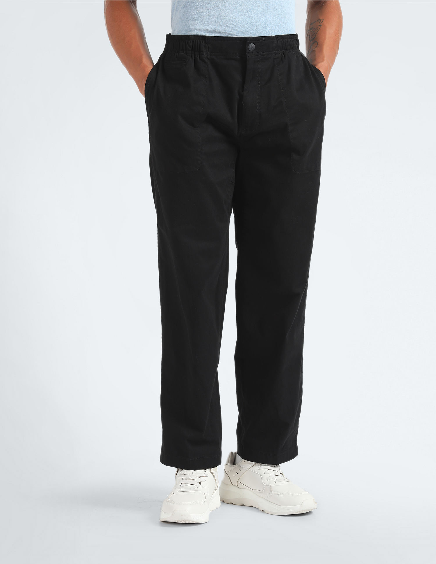 Calvin Klein Recycled Cotton Relaxed Trousers