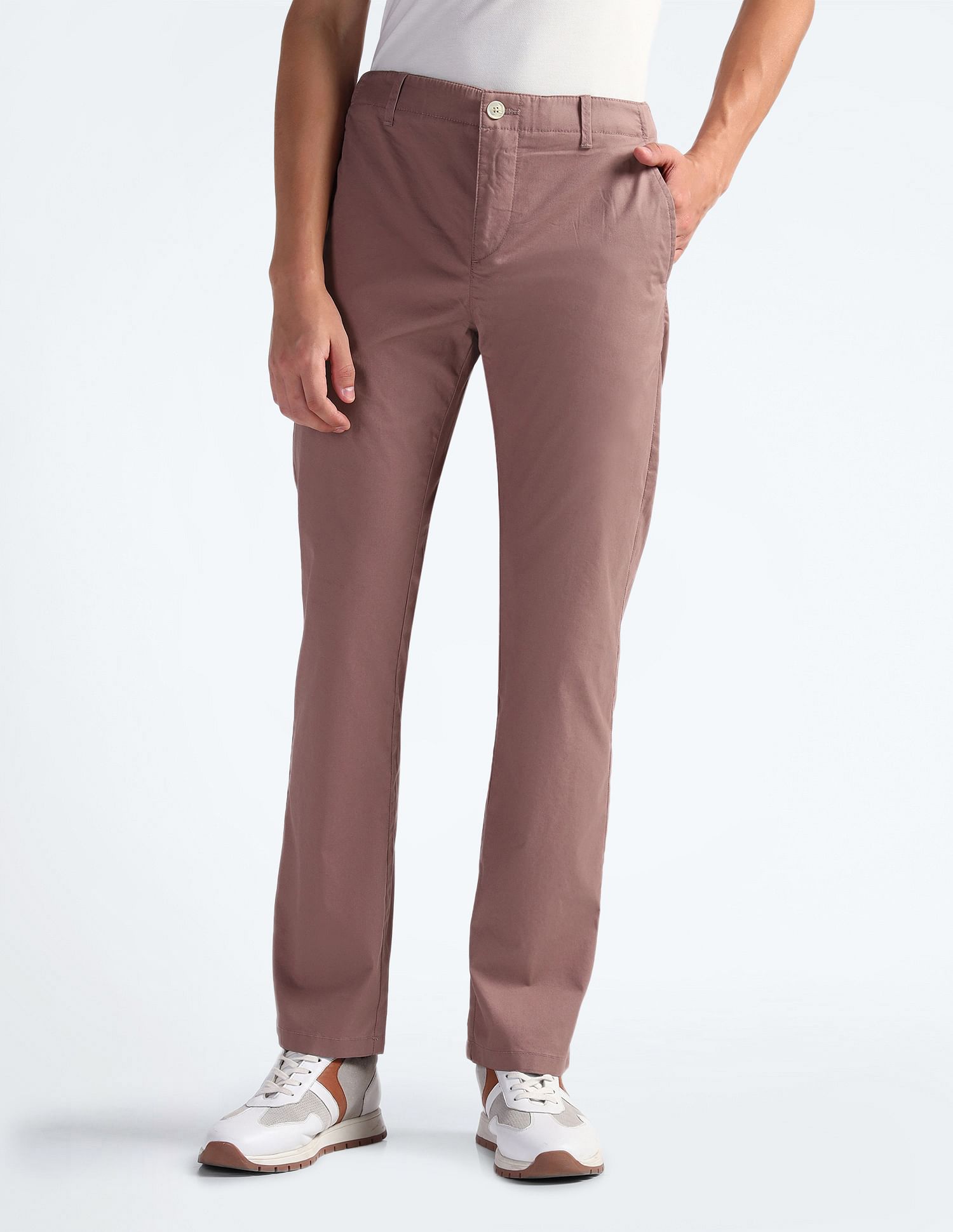 Flying Machine Relaxed Straight Solid Trousers