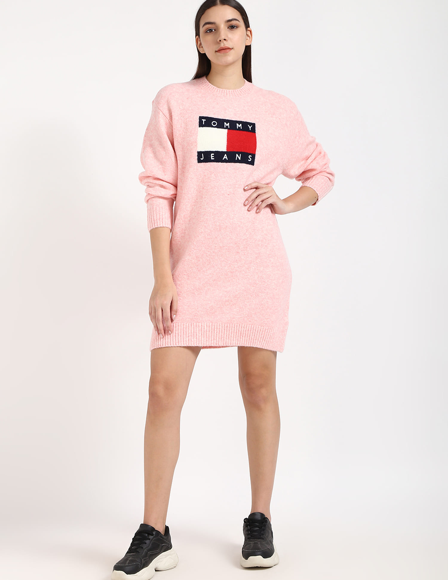 hot pink black dress Hot Pink Flow and Go Dress - Effortless Style, Extra Small Ellae Lisque - Casual Dress for Date Nights & Parties