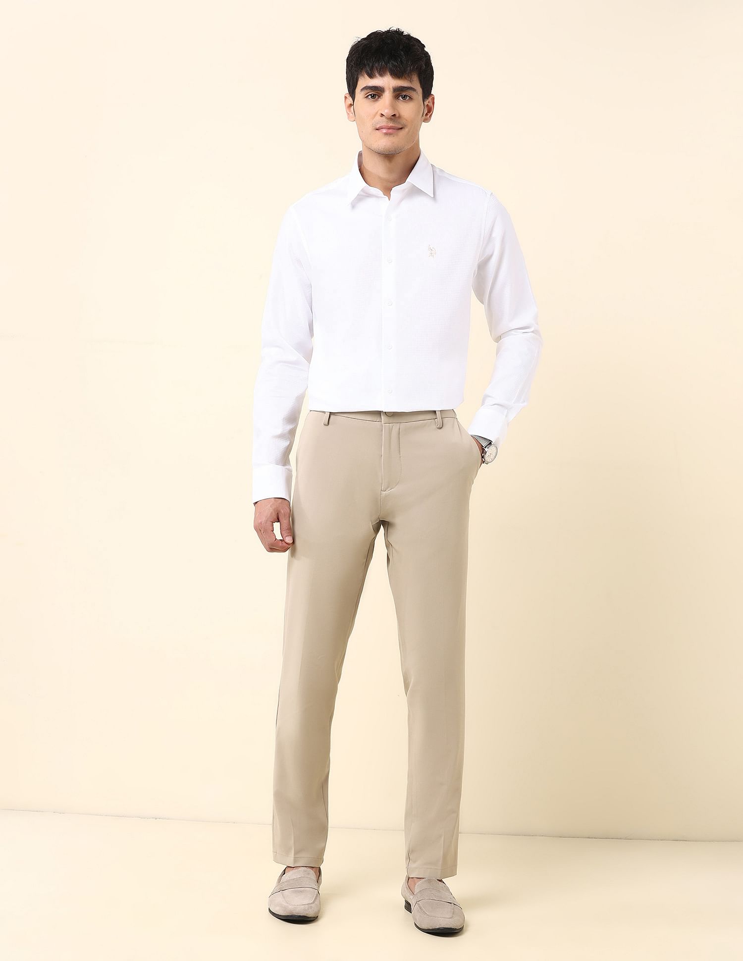 U.S. Polo Assn. Tailored Fit Textured Shirt