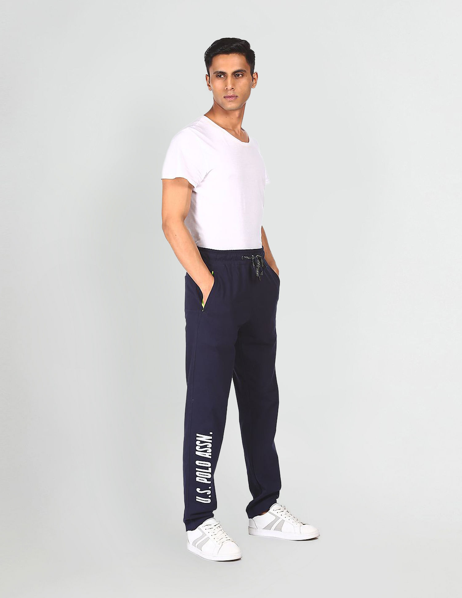 Cotton Polyester Jersey IYAM Lounge Track Pants  Pack Of 1  US Polo  Assn India