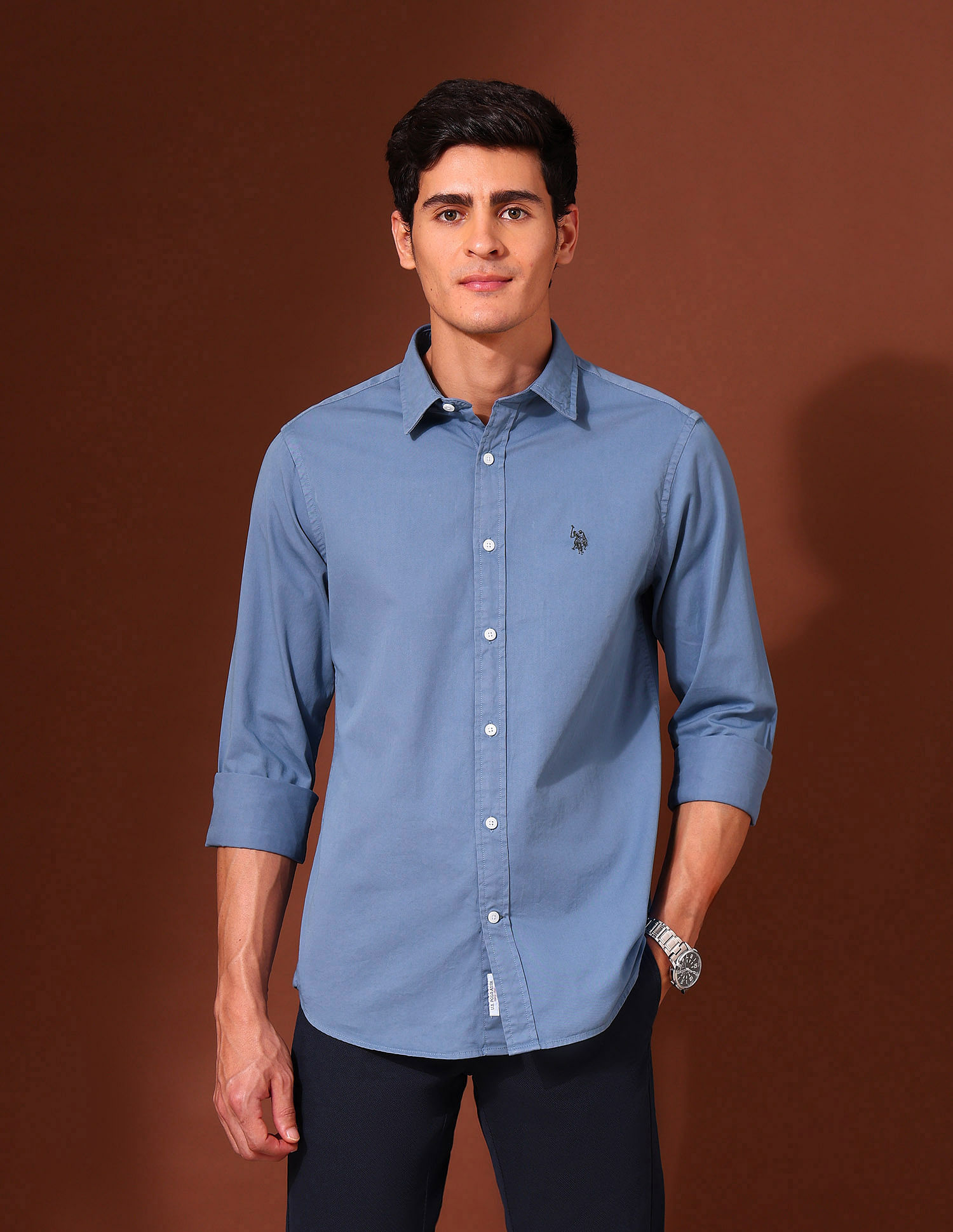 U.S. Polo Assn. Pure Cotton Regular Fit Twill Shirt