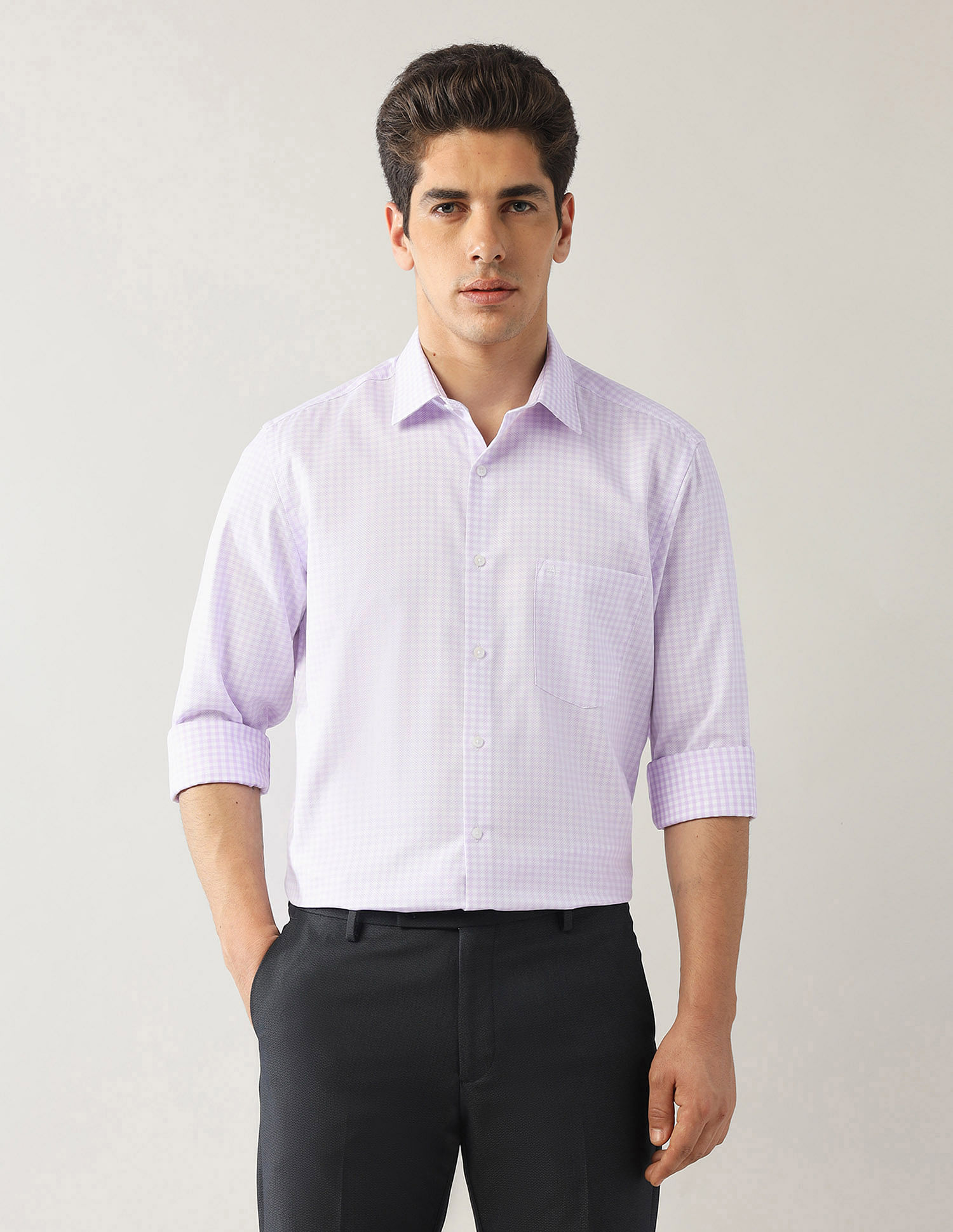 Arrow Gingham Checked Liberty Classic Fit Shirt