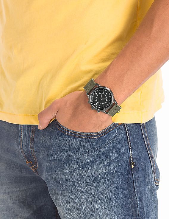 Aeropostale Fabric Strap Analogue Watch