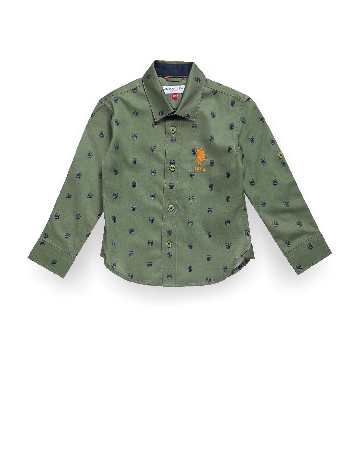 U.S. Polo Assn. Kids Boys Cotton Satin Shirt