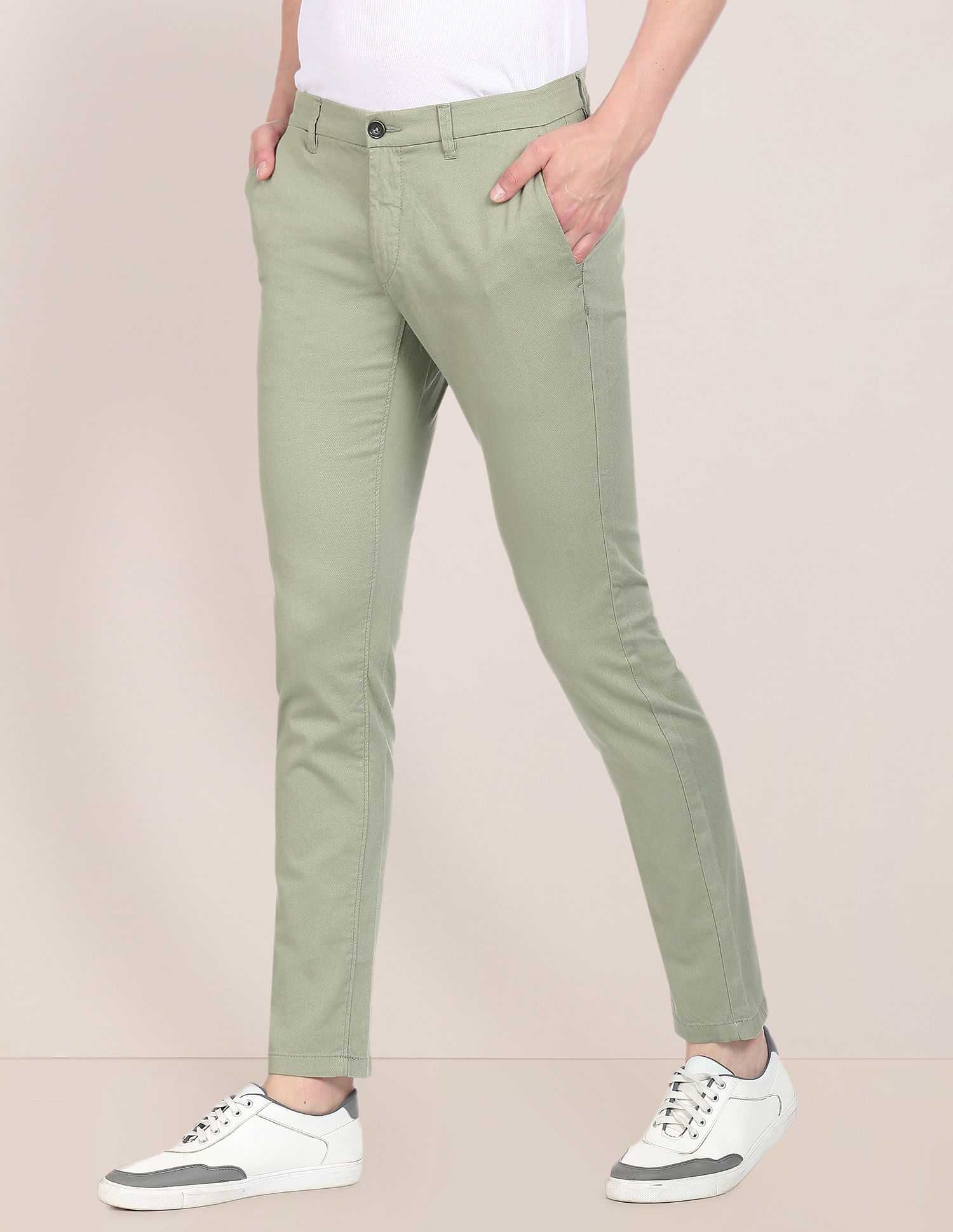 Lime Green Trousers for Men - Fursac P3BXIN-VP14/45