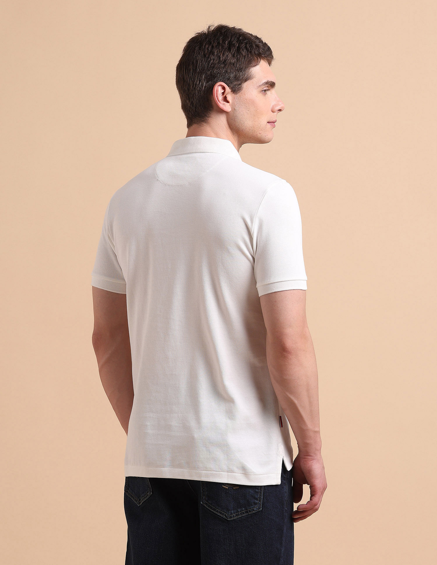 U.S. Polo Assn. Denim Co. Brand Printed Pure Cotton Polo Shirt