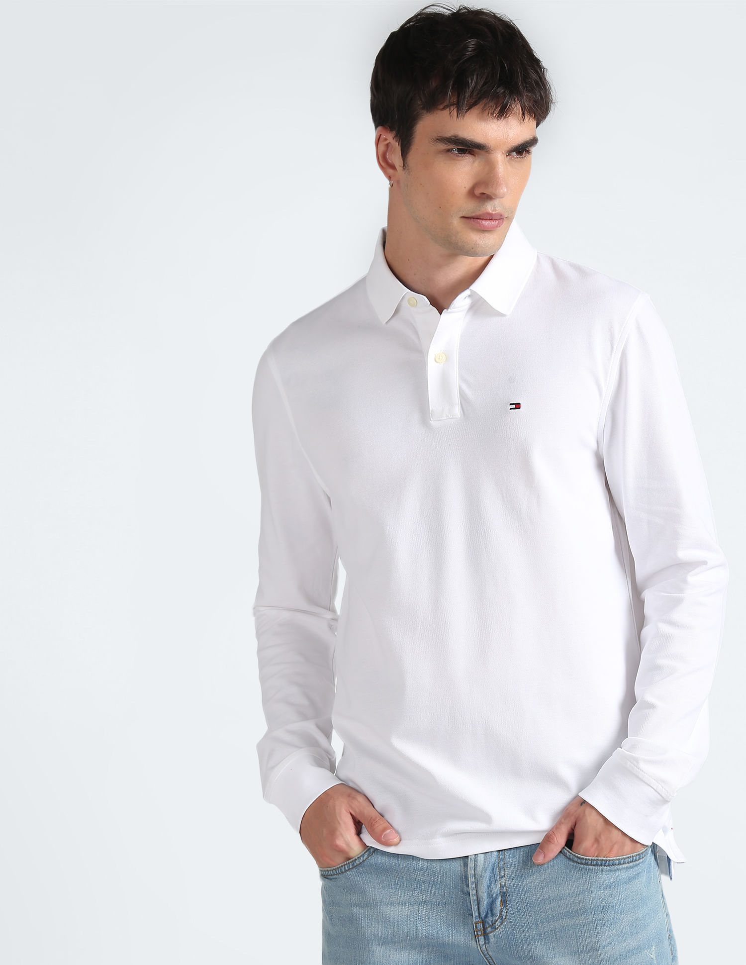 Buy Tommy Hilfiger Long Sleeve Ivy Polo Shirt