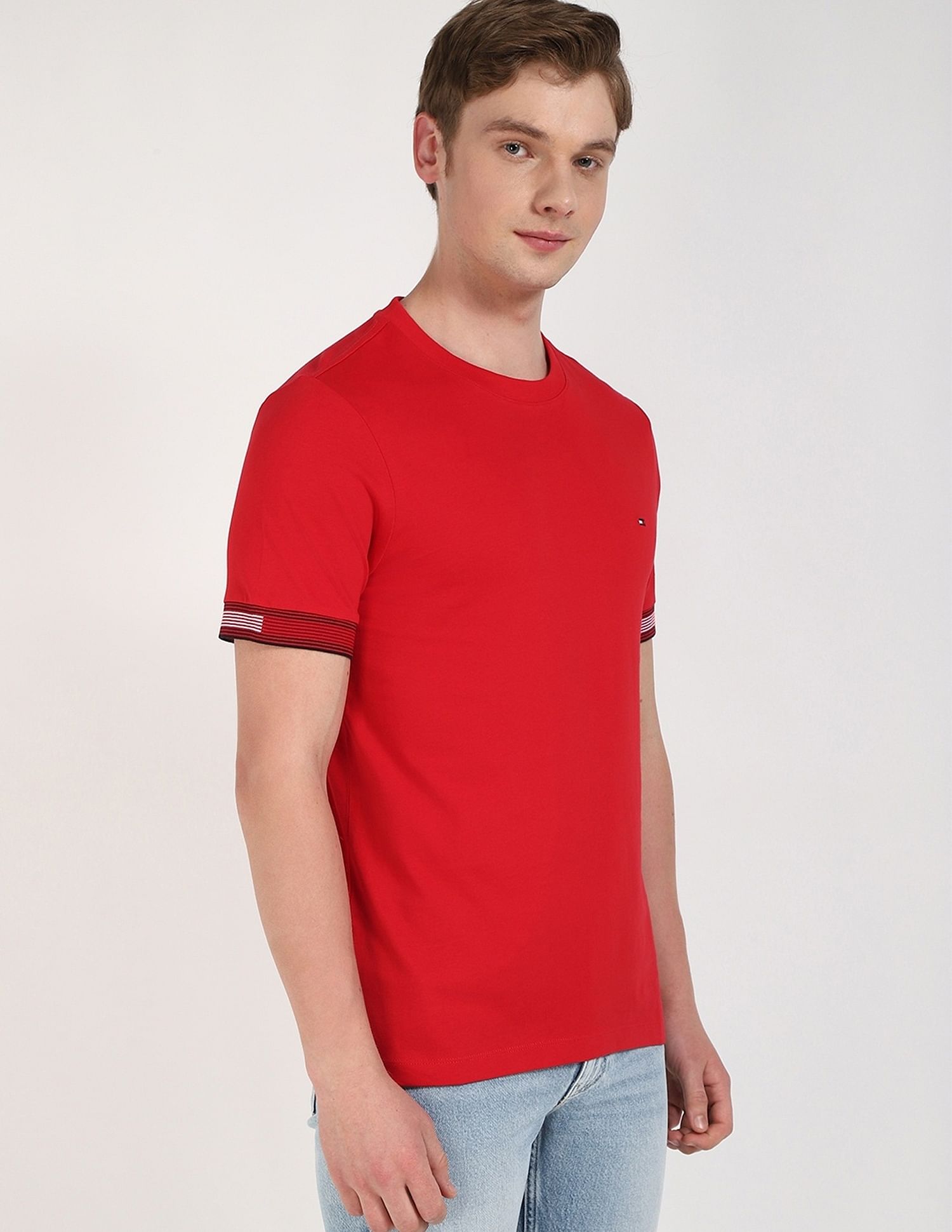Tommy Hilfiger Solid Regular-Fit Cotton T-Shirt