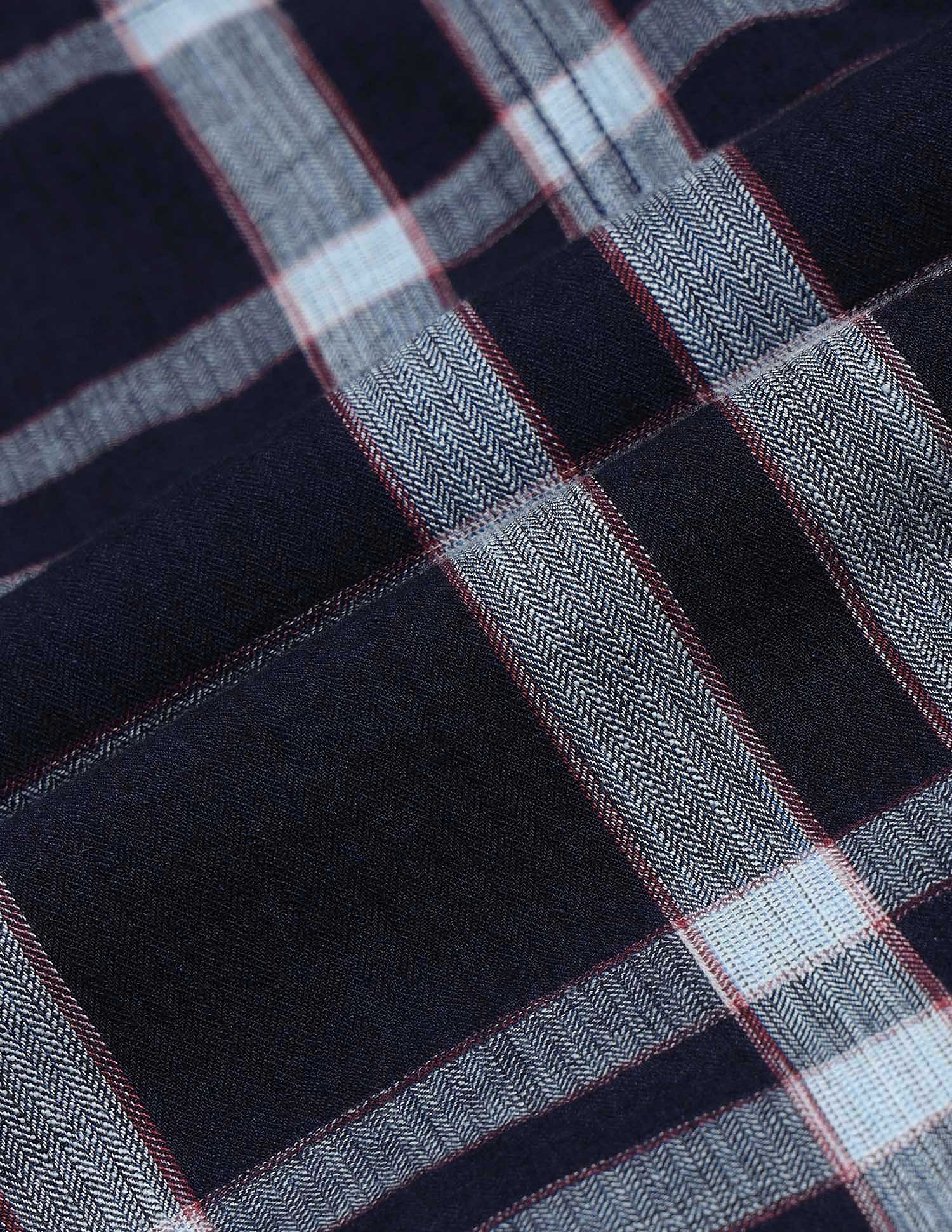 Flying Machine Plaid Checked Pure Cotton Shirt
