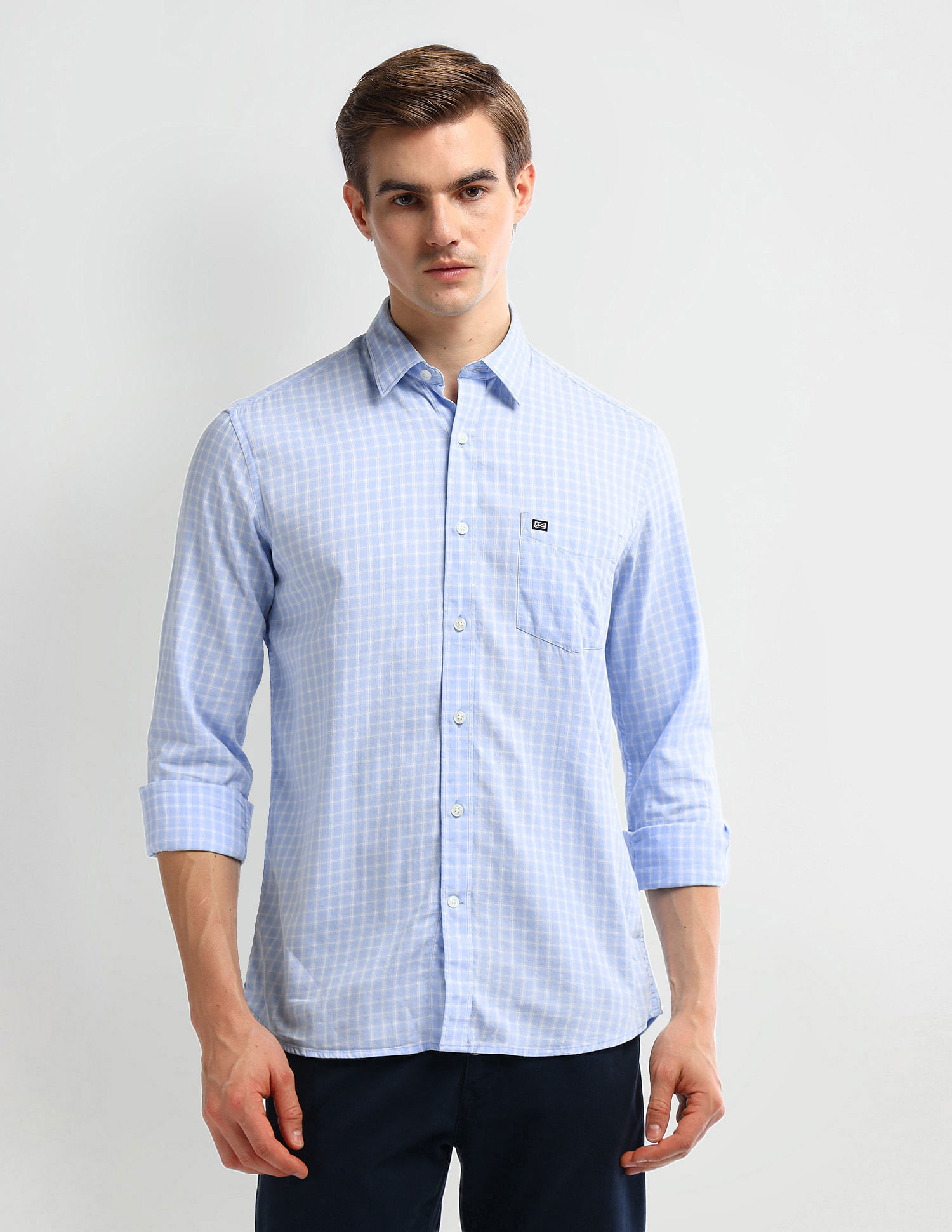 Arrow Sport Manhattan Slim Fit Cotton Shirt