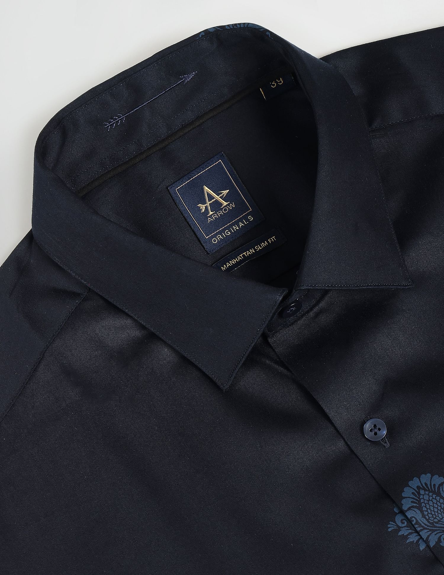 Arrow Motif Print Slim Fit Shirt