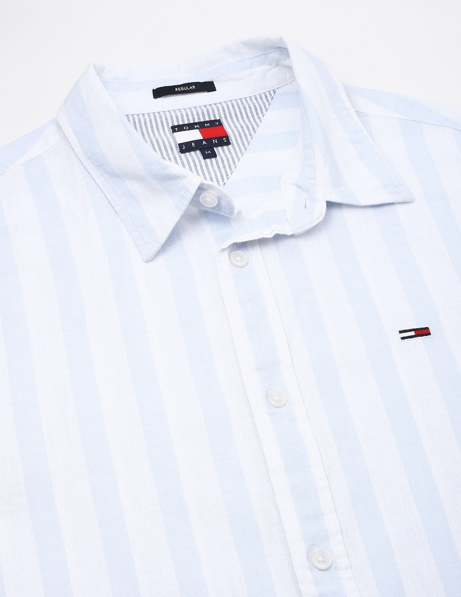Tommy Hilfiger Striped Regular-Fit Woven Shirt