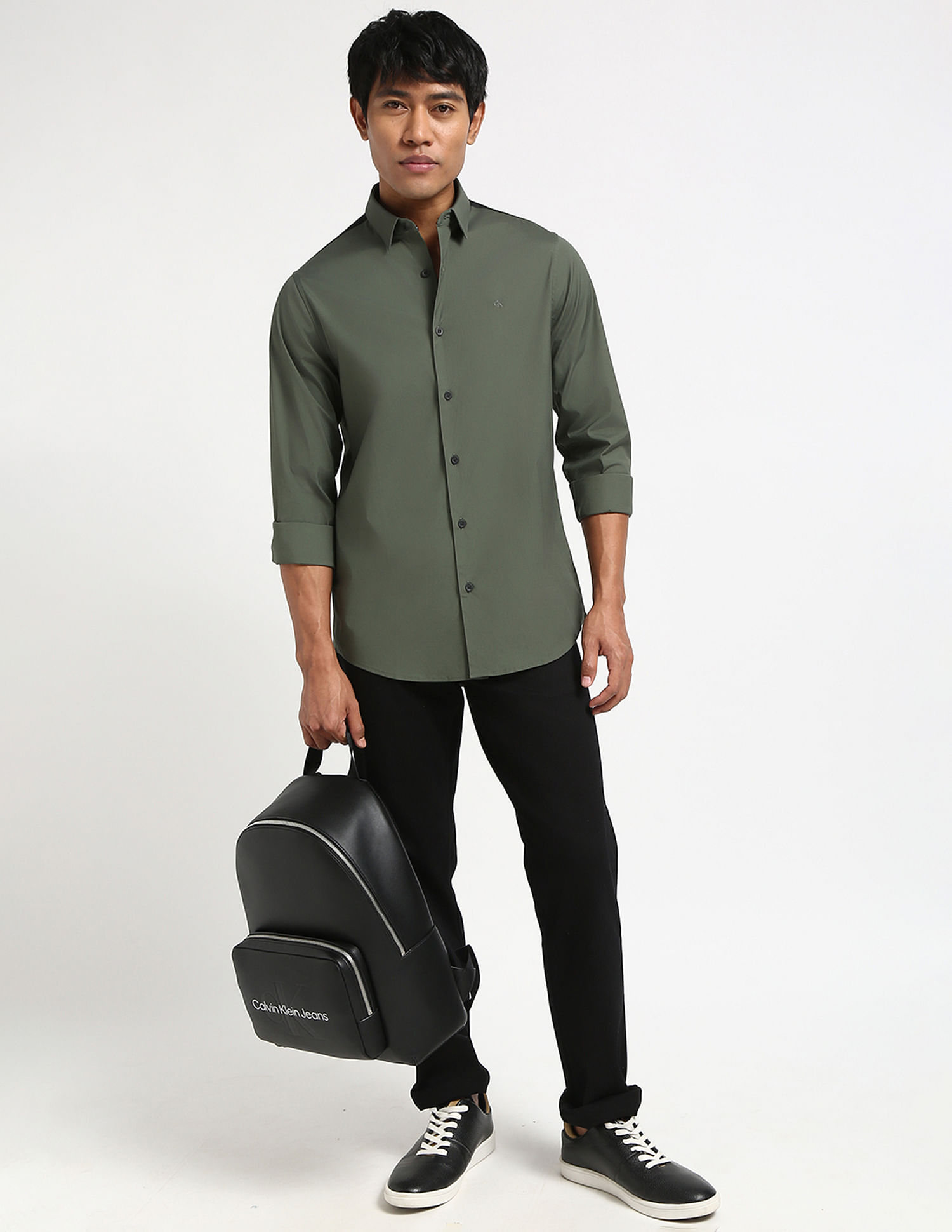 Calvin Klein Jeans Slim Fit Twill Shirt