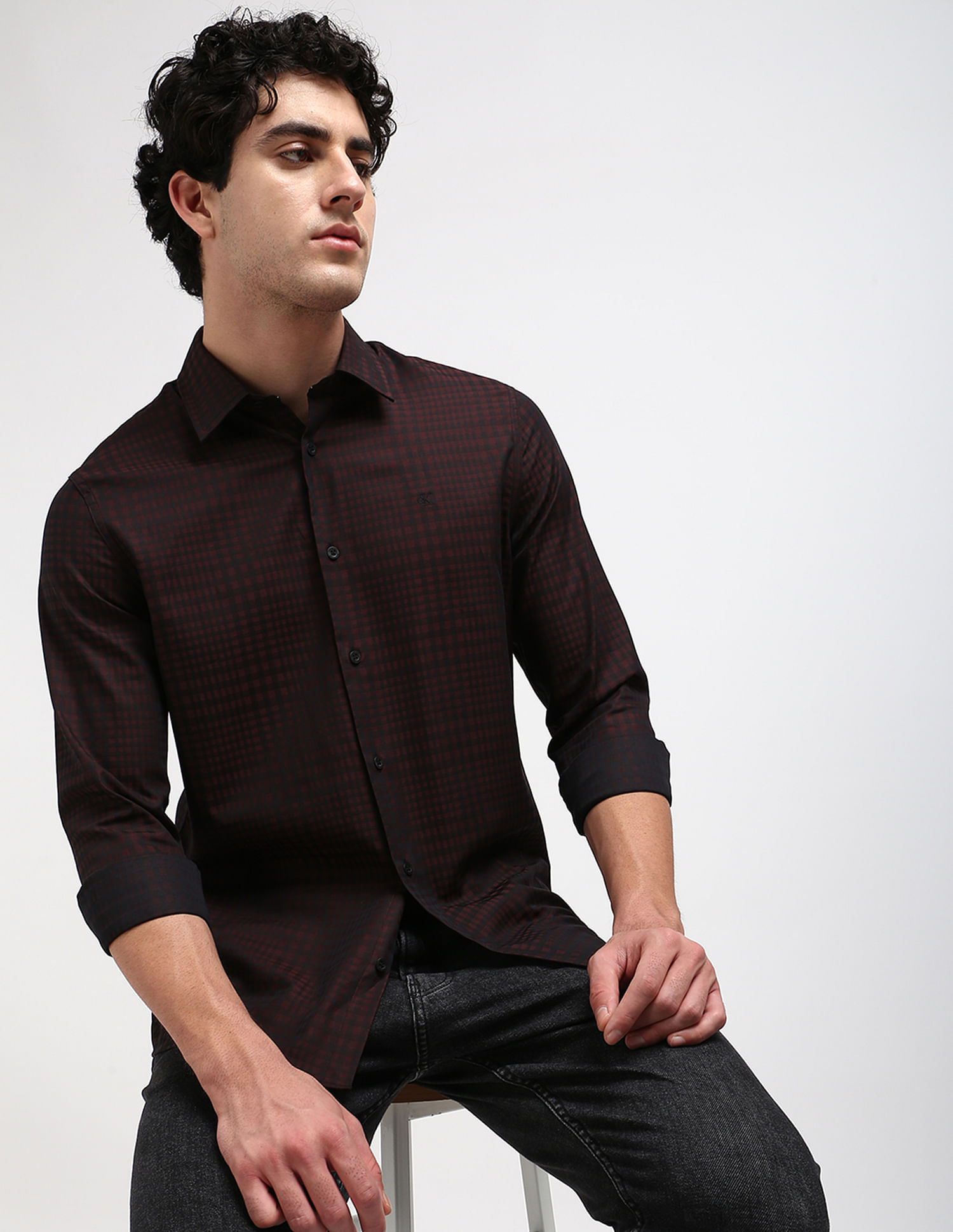 Calvin Klein Jeans Tonal Shadow Checked Shirt