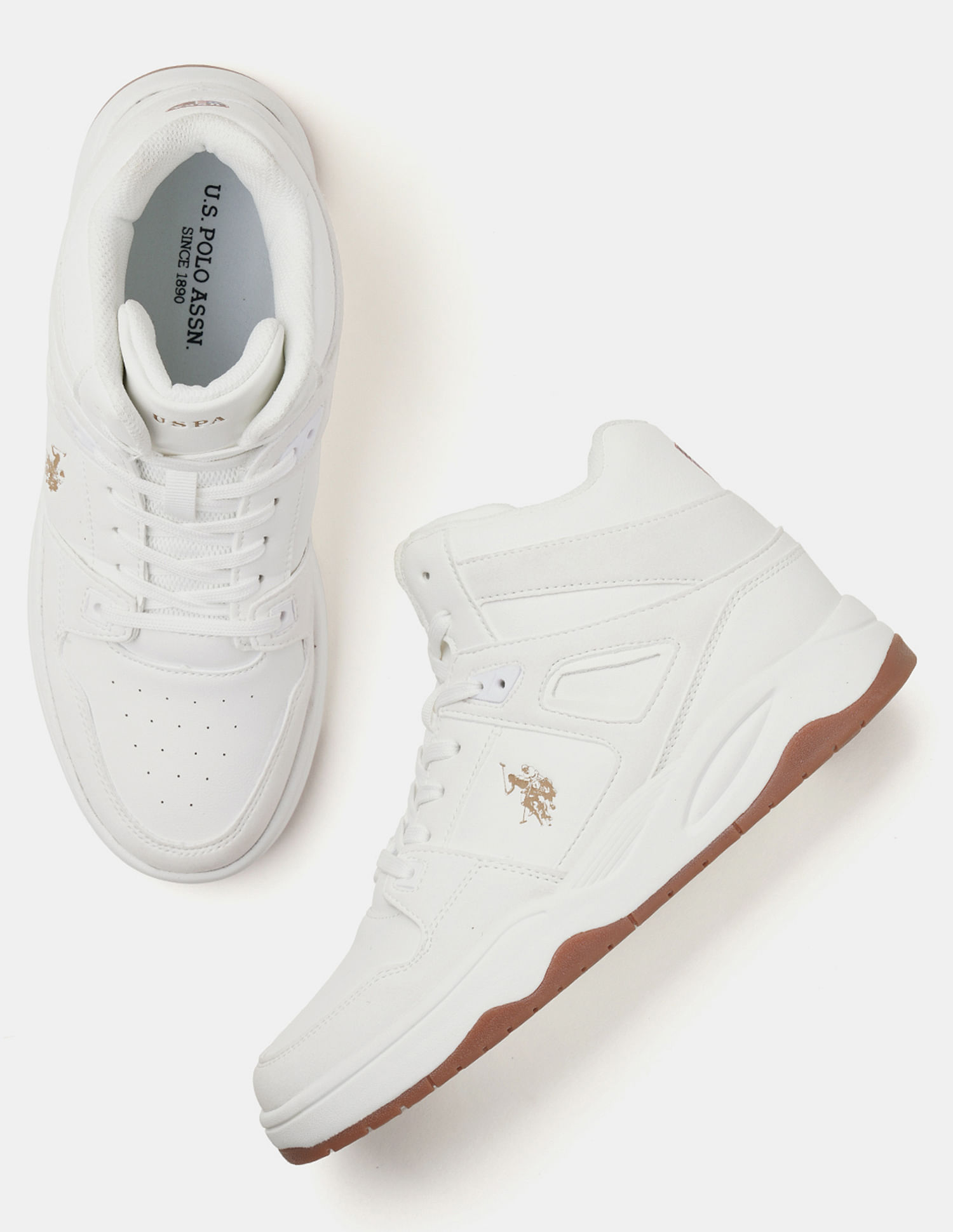U.S. Polo Assn. Men Bruce Mid Top Sneakers