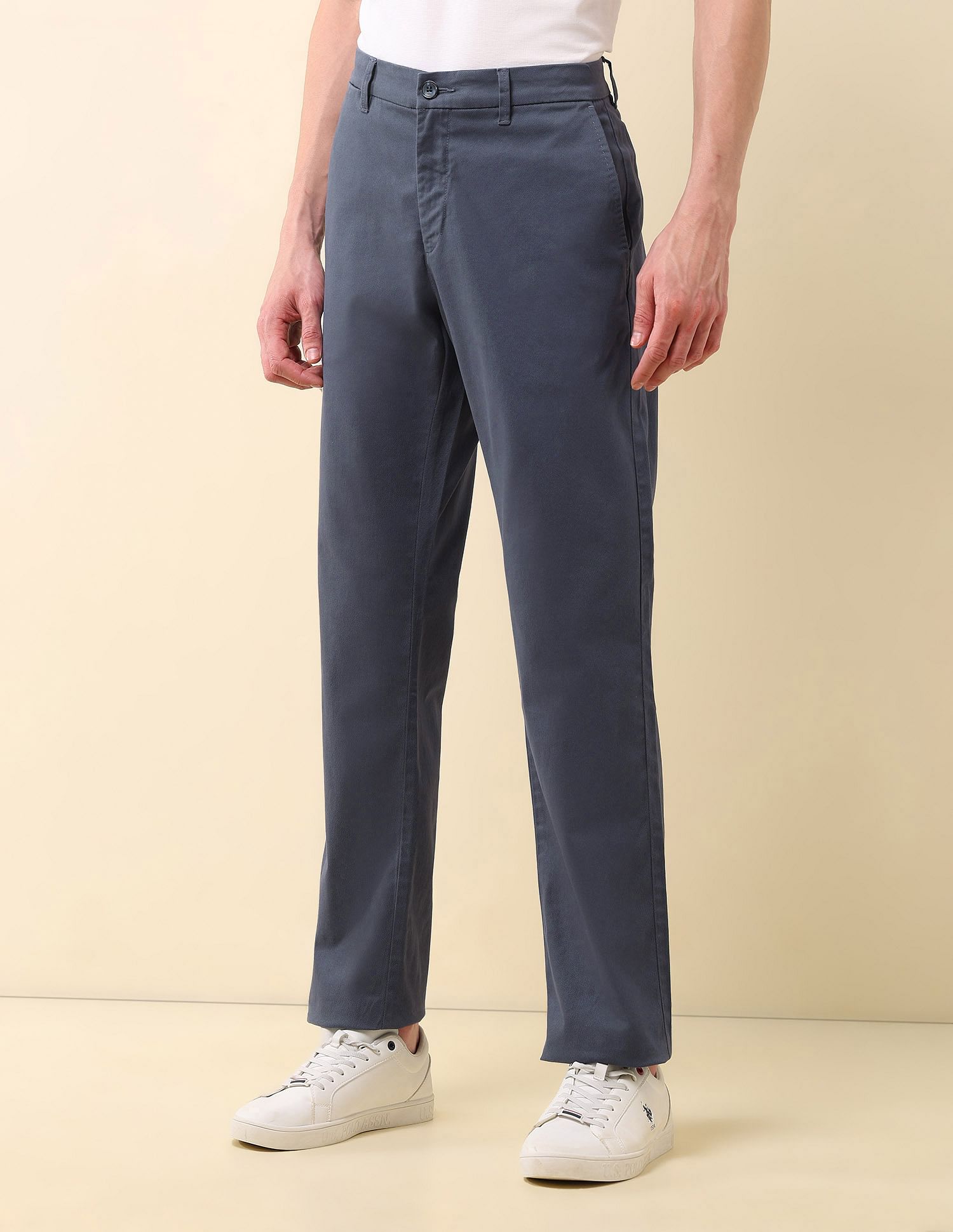 U.S. Polo Assn. Mid Rise Riley Straight Fit Trousers