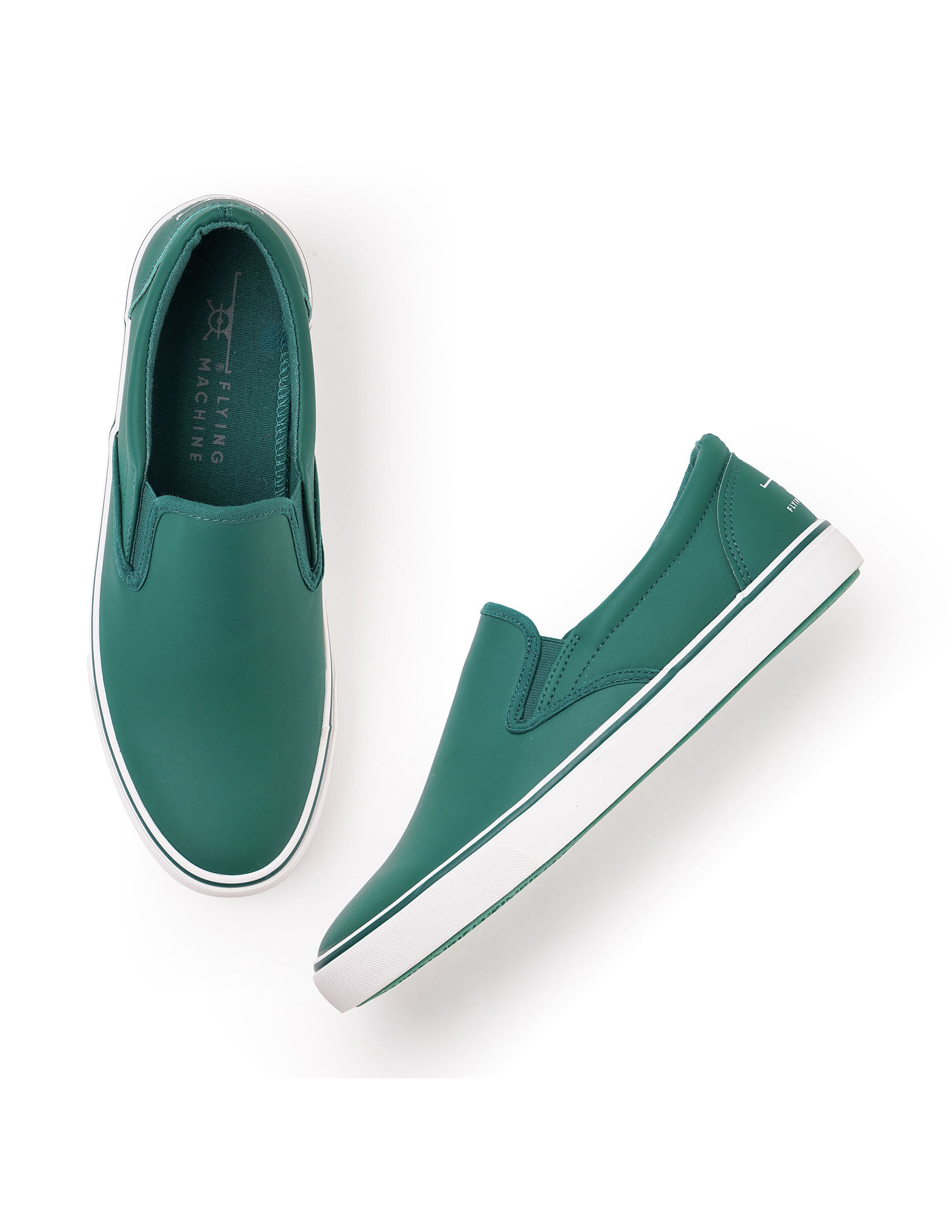 Flying Machine Men Solid Cezar 4.0 Slip On Shoes