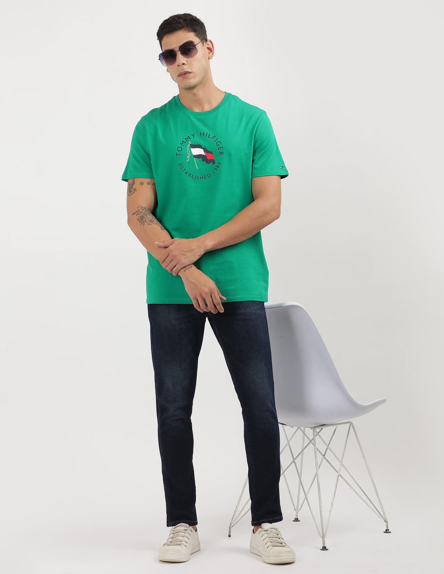 Tommy Hilfiger Crew Neck Liberty Print T-Shirt