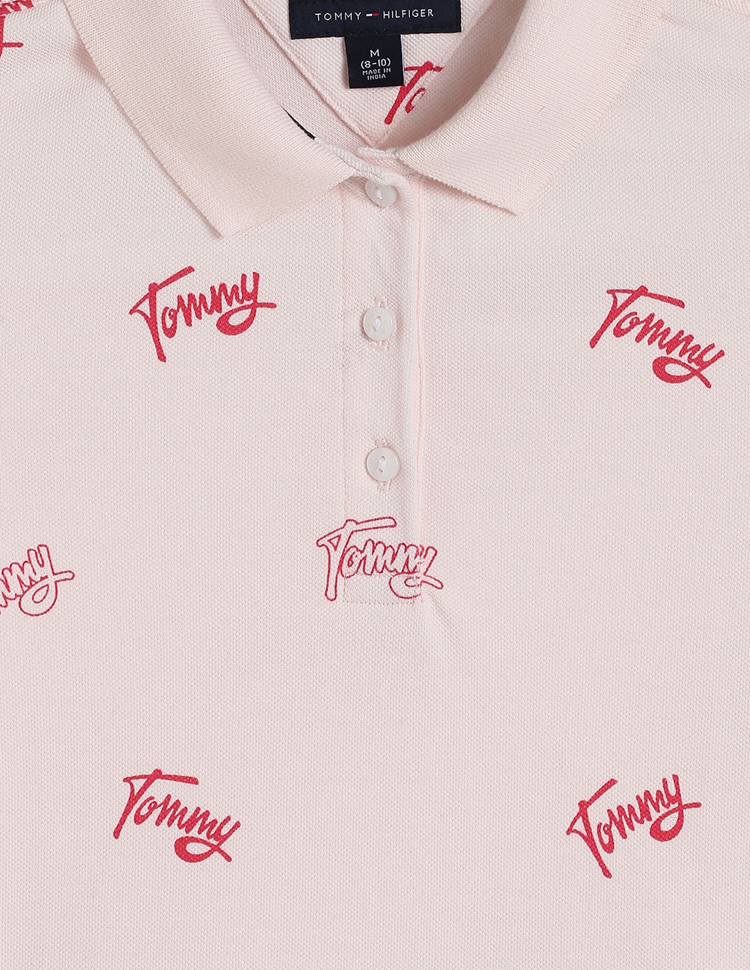 Tommy Hilfiger Kids Pink Girls' T-shirt for Cute Look