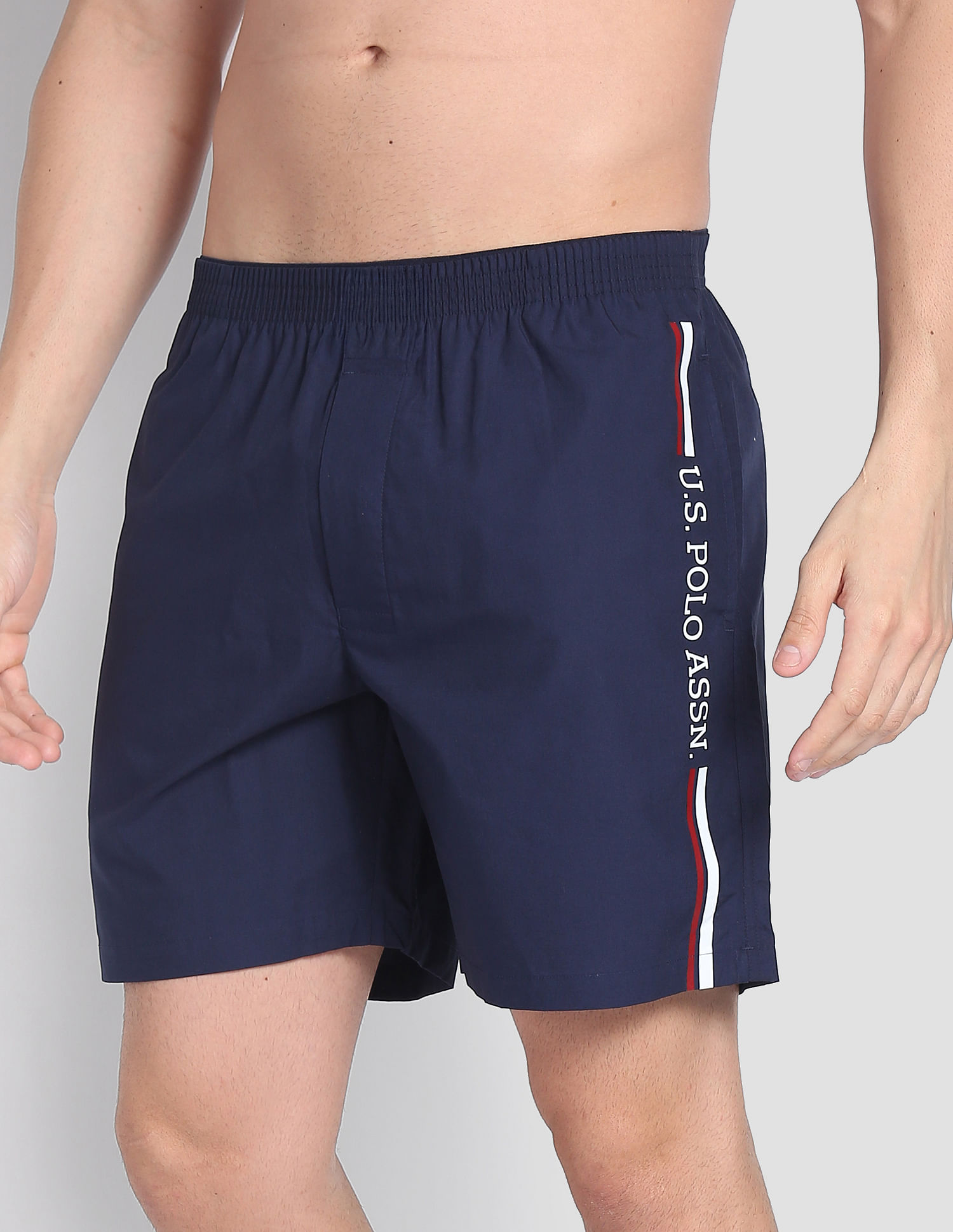 USPA Innerwear Brand Stripe Dual Pocket IYAX Boxers - Pack Of 1