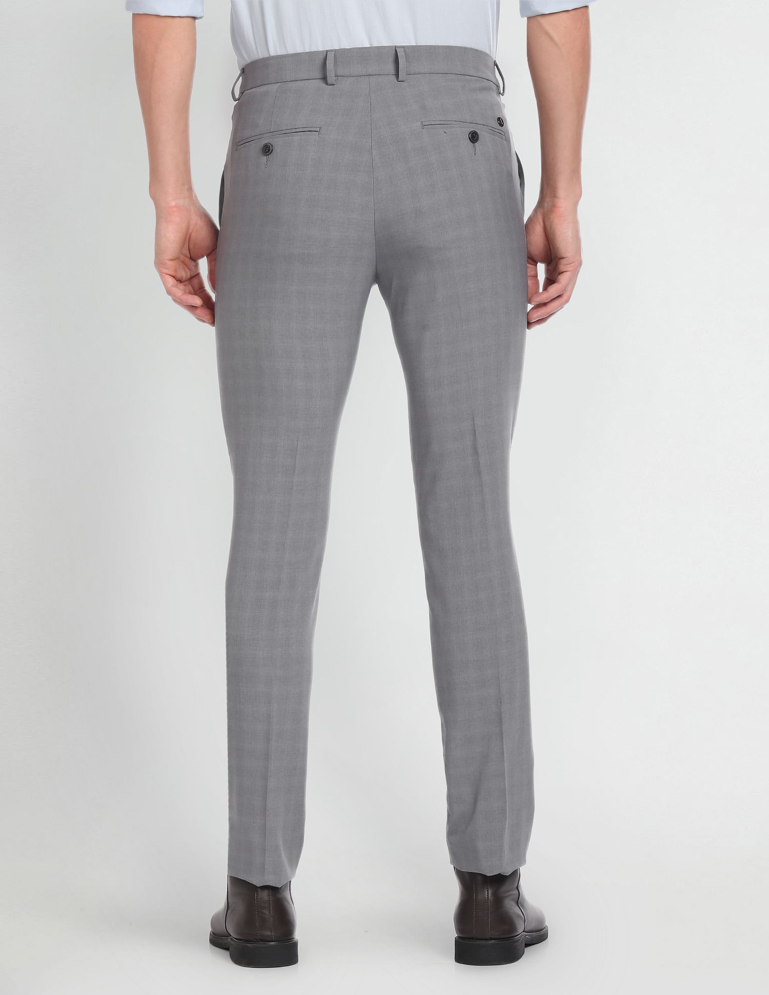 Arrow Newyork Mid Rise Dobby Trousers