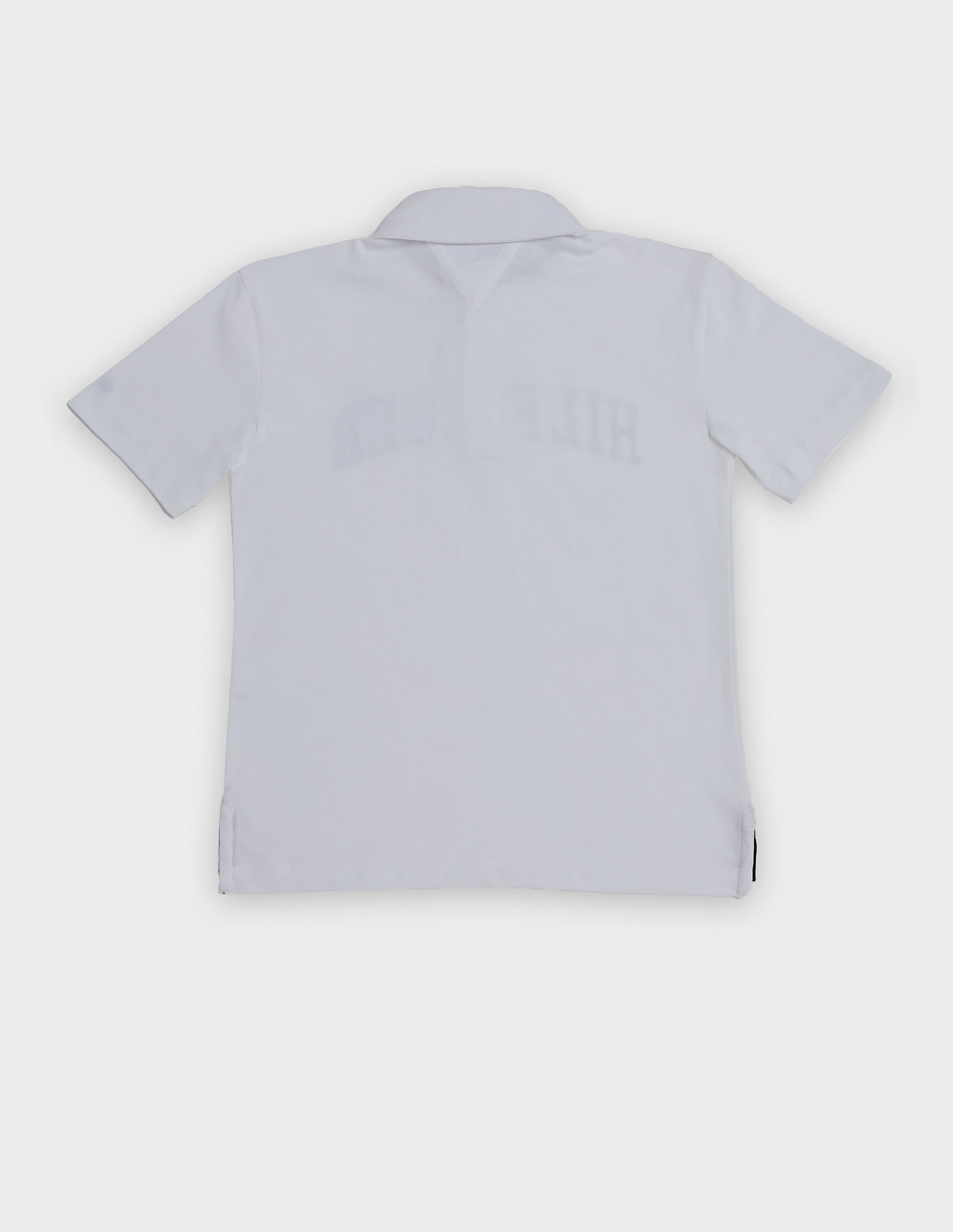 Tommy Hilfiger Kids Boys Embroidered Logo Relaxed Fit Cotton Polo T-Shirt