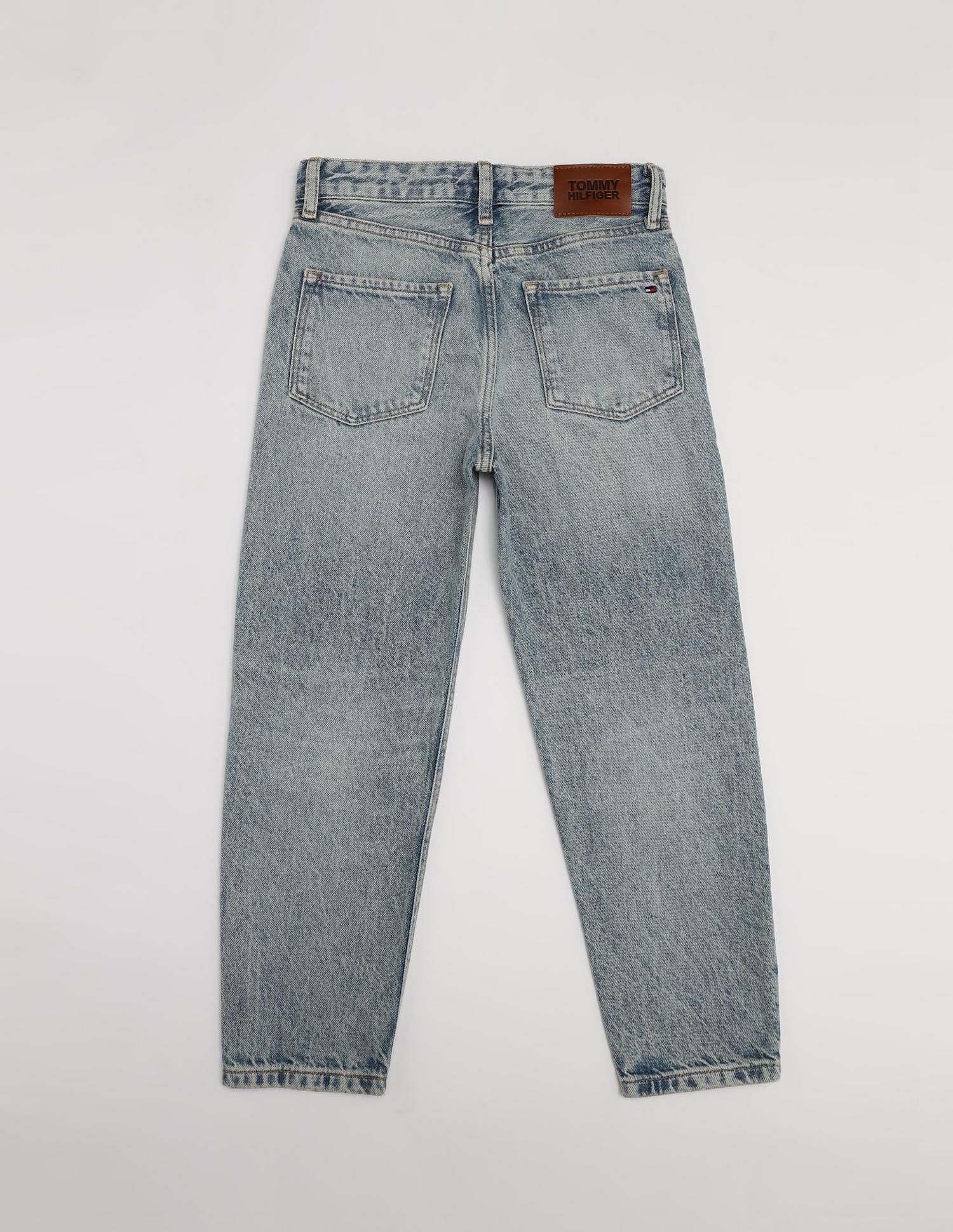 Tommy Hilfiger Kids Boys Mid-Wash Regular-Fit Mid-Rise Jeans