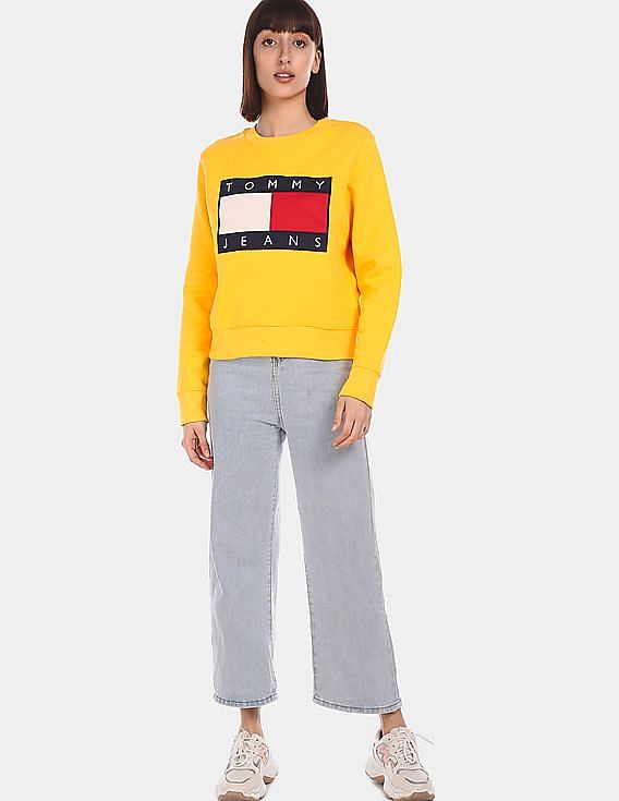 Tommy hilfiger sale flag sweatshirt women's