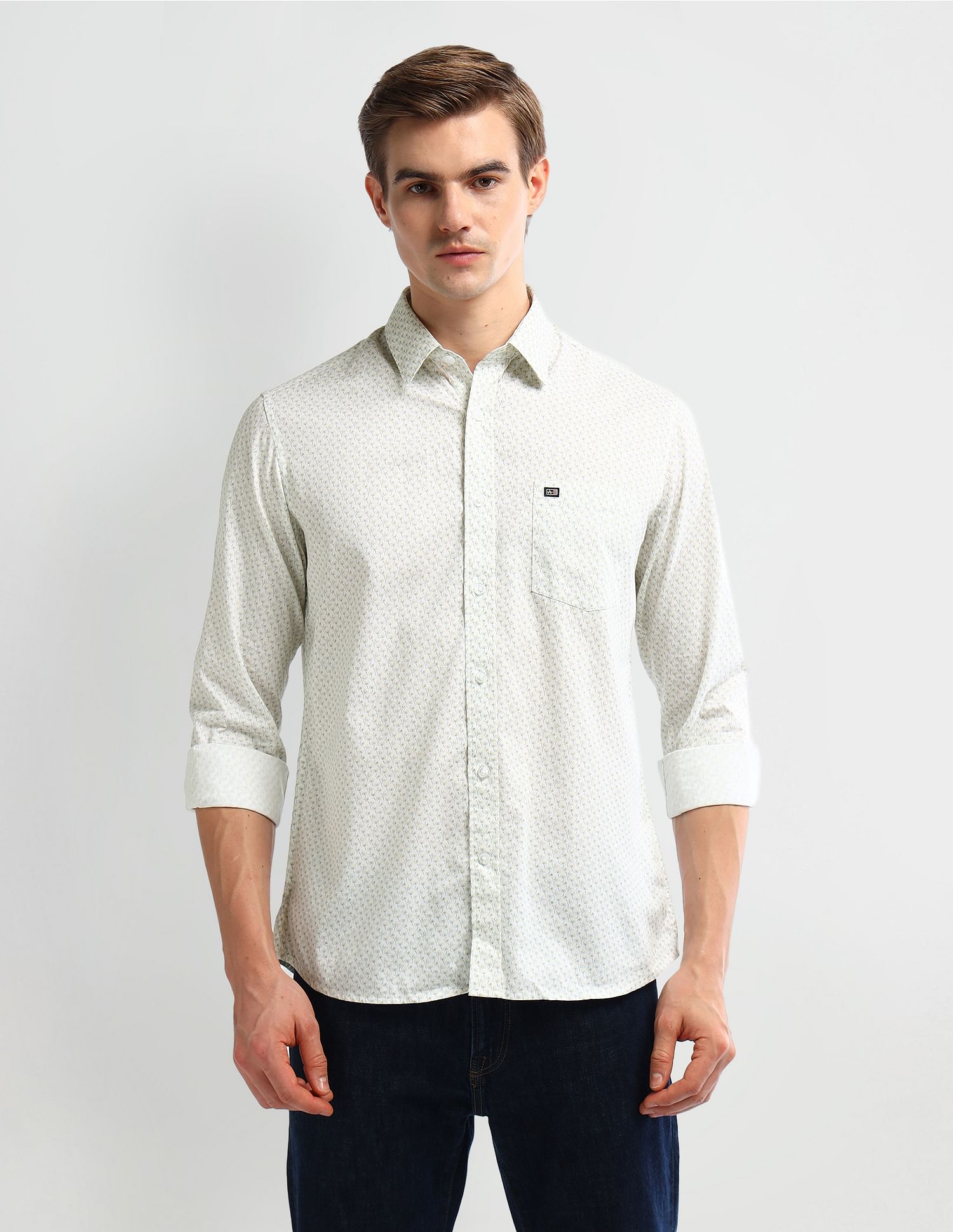 Arrow Sport Manhattan Slim Fit Cotton Shirt