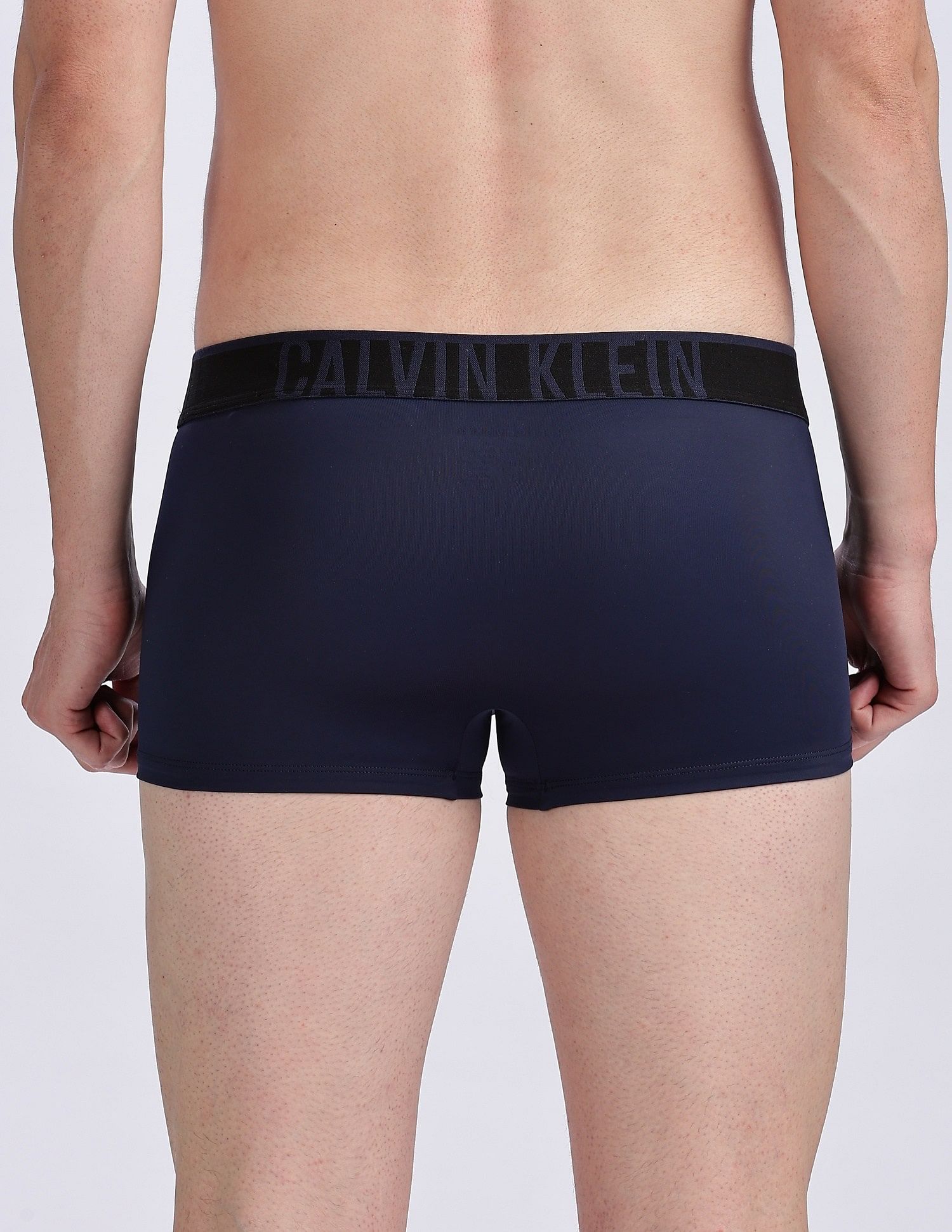 Calvin Klein Underwear Low Rise Solid Blue Trunks