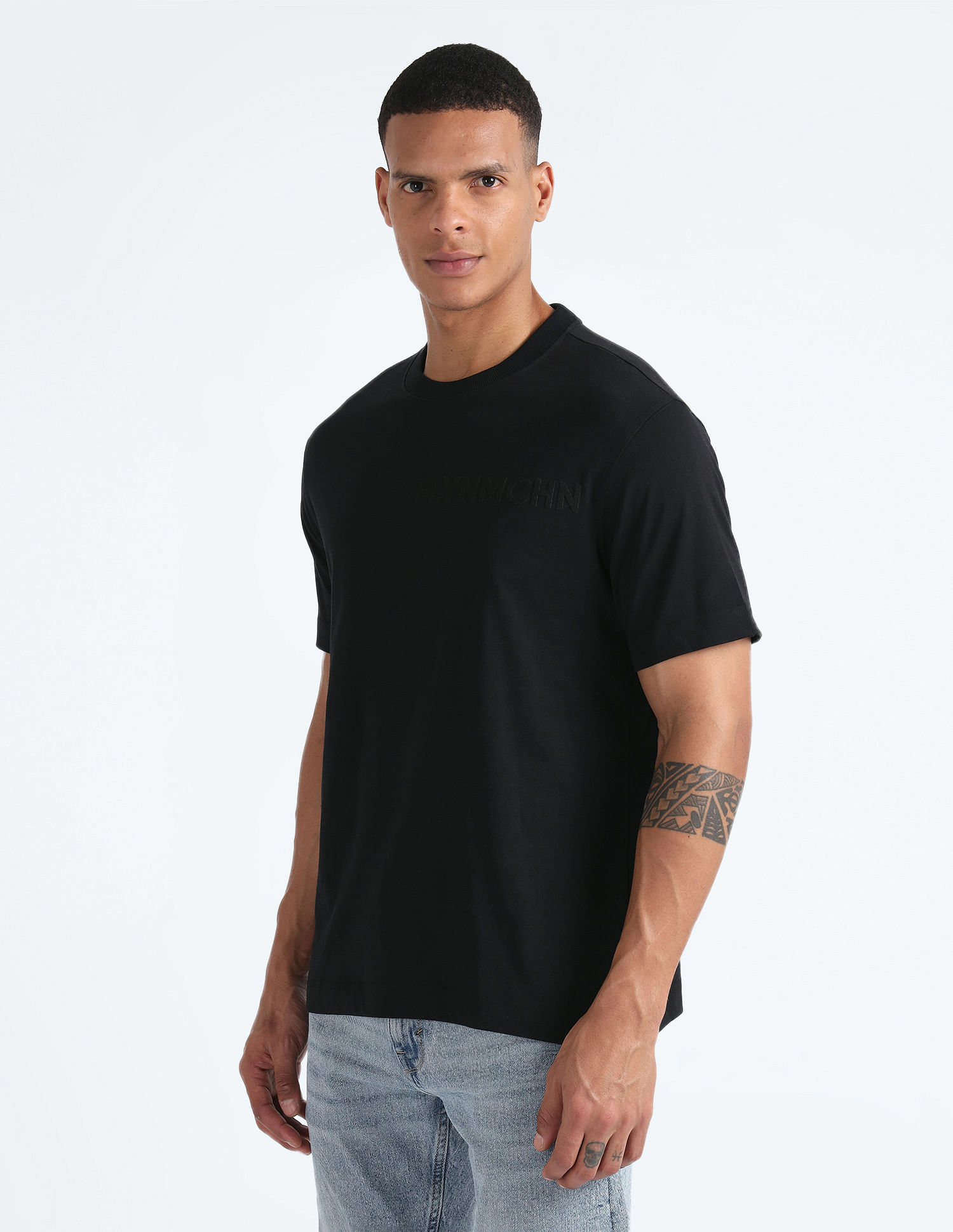 Flying Machine Tonal Print Oversized T-Shirt