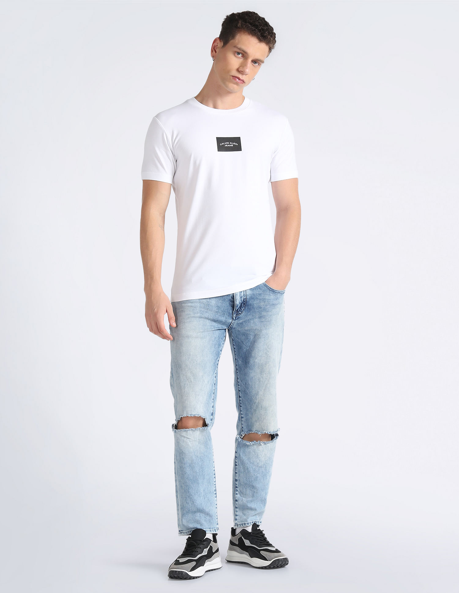 Calvin Klein Crew Neck Solid T-Shirt