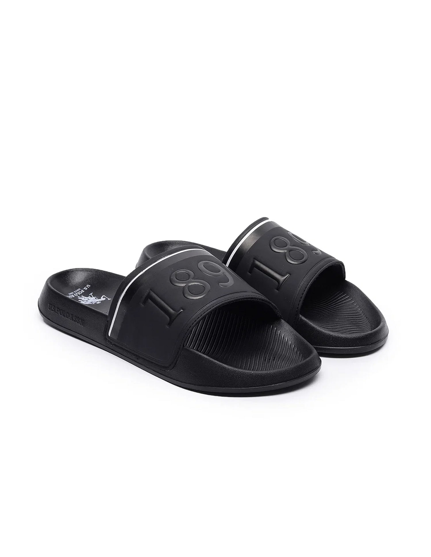 U.S. Polo Assn. Men Embossed Raffer 6.0 Slides
