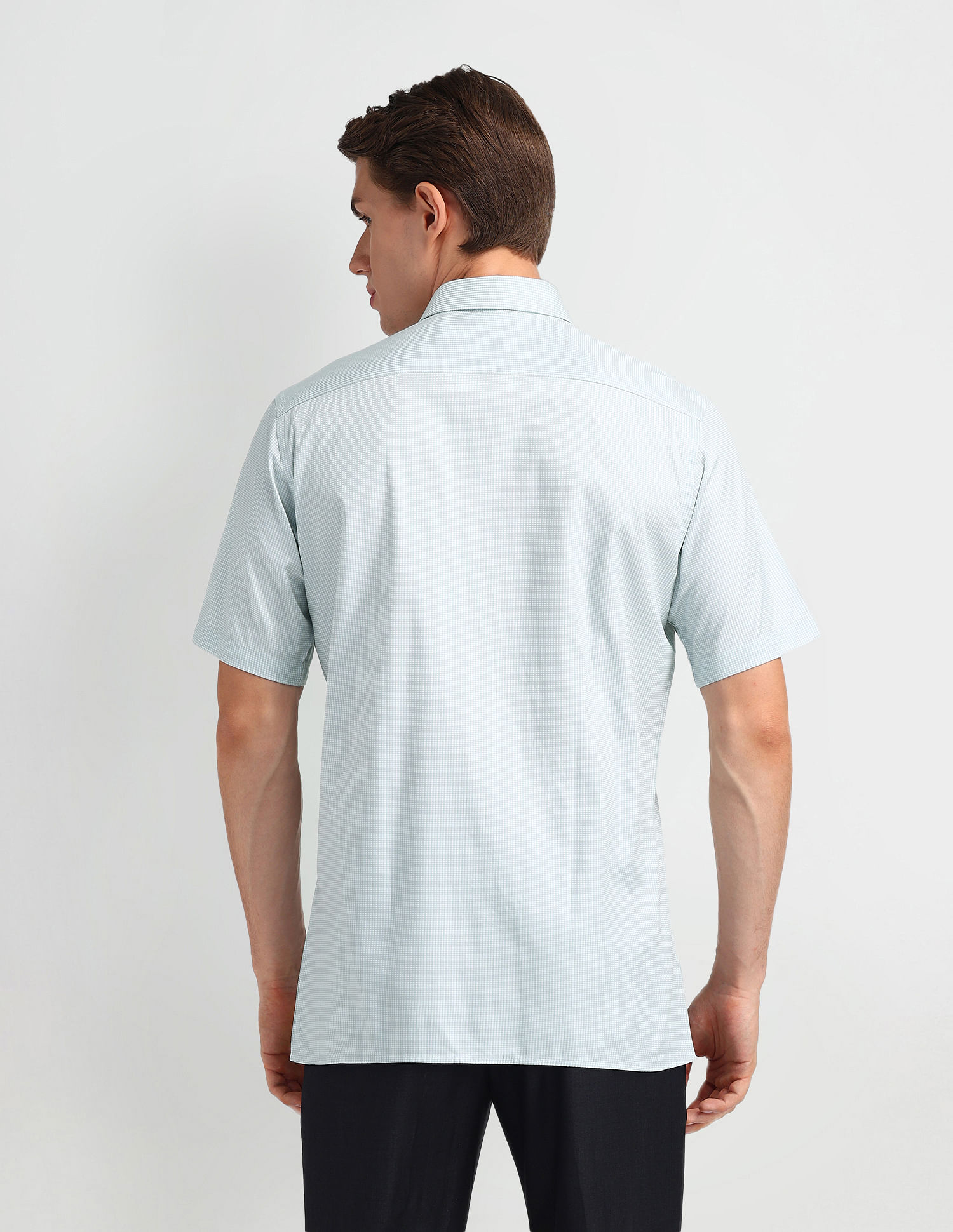 Arrow Liberty Classic Fit Micro Checked Shirt